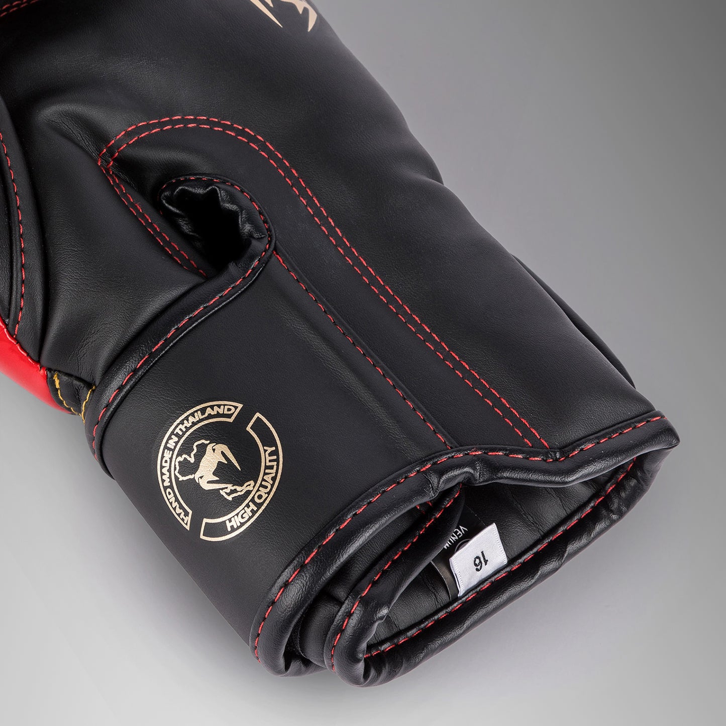 Venum Elite Bokshandschoenen - Zwart/Goud/Rood