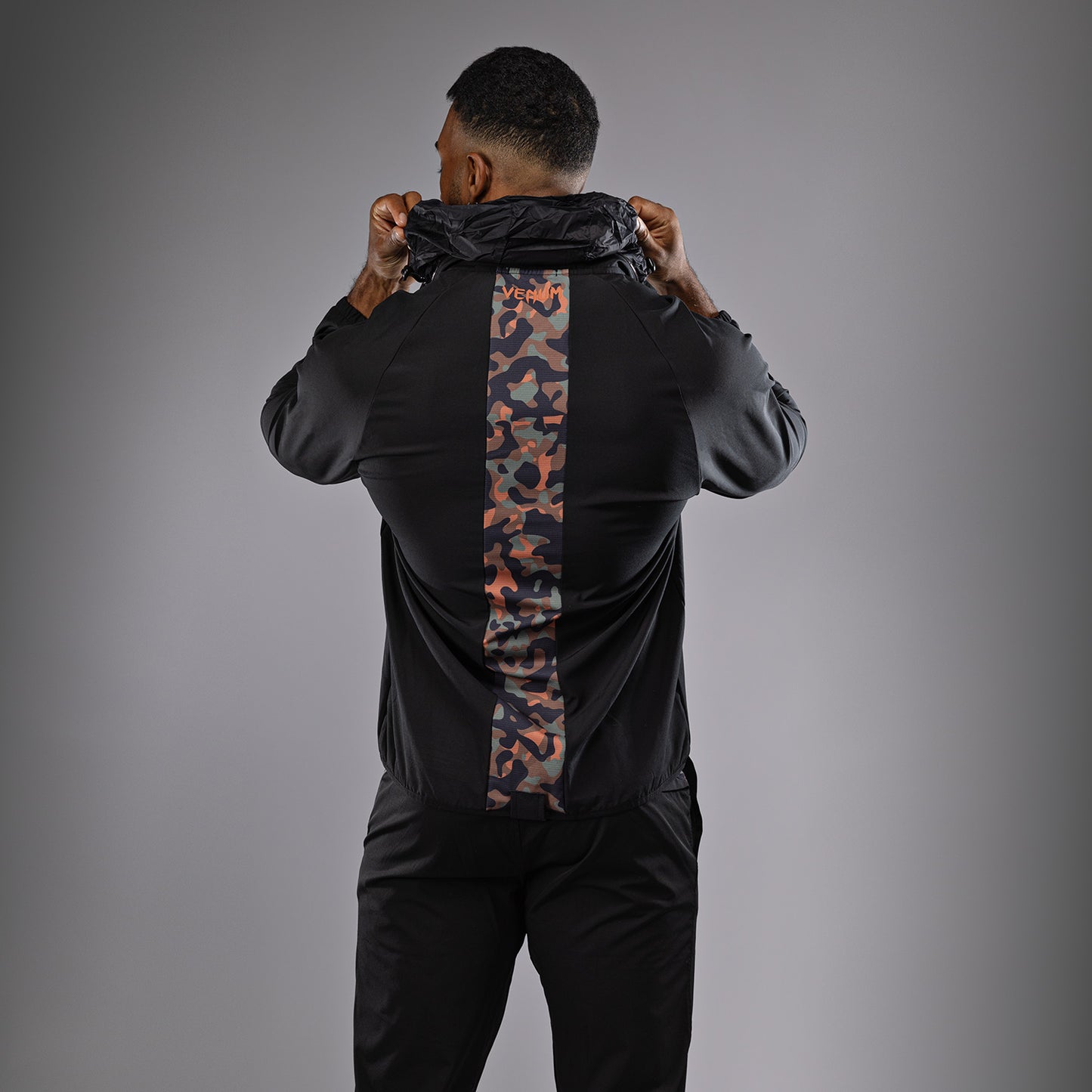 Venum Jungle Ops Heren Track Jas - Zwart/Canyon Camo