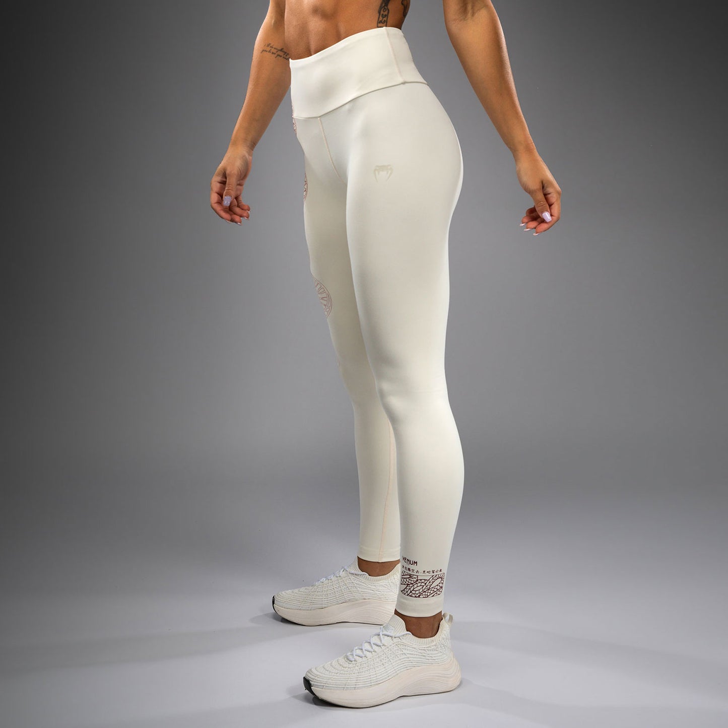 Venum Serpenti Dameslegging – Ivoor/Bordeaux