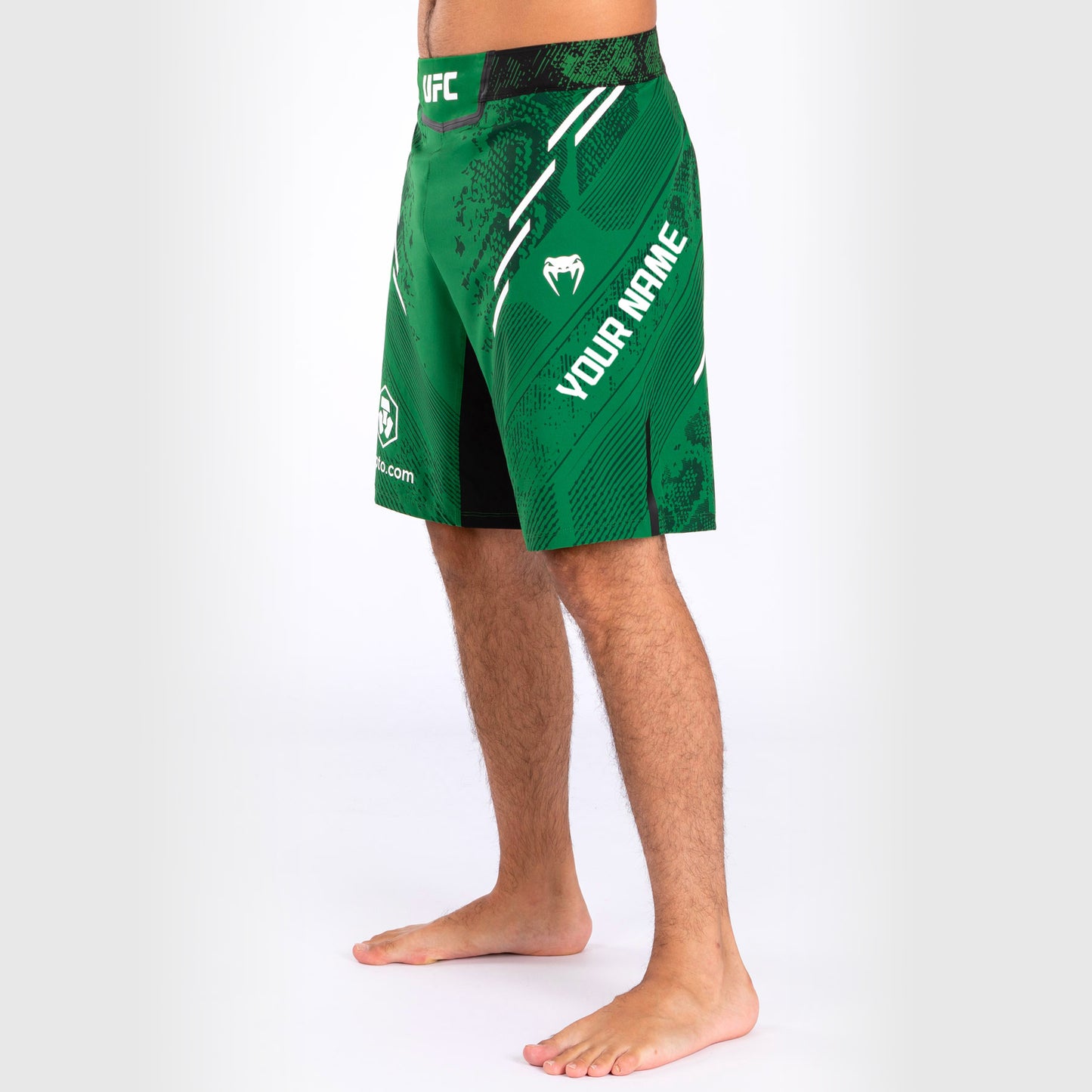 UFC Adrenaline by Venum Gepersonaliseerde Authentic Fight Night Heren gevechtsshort - Long Fit - Geel