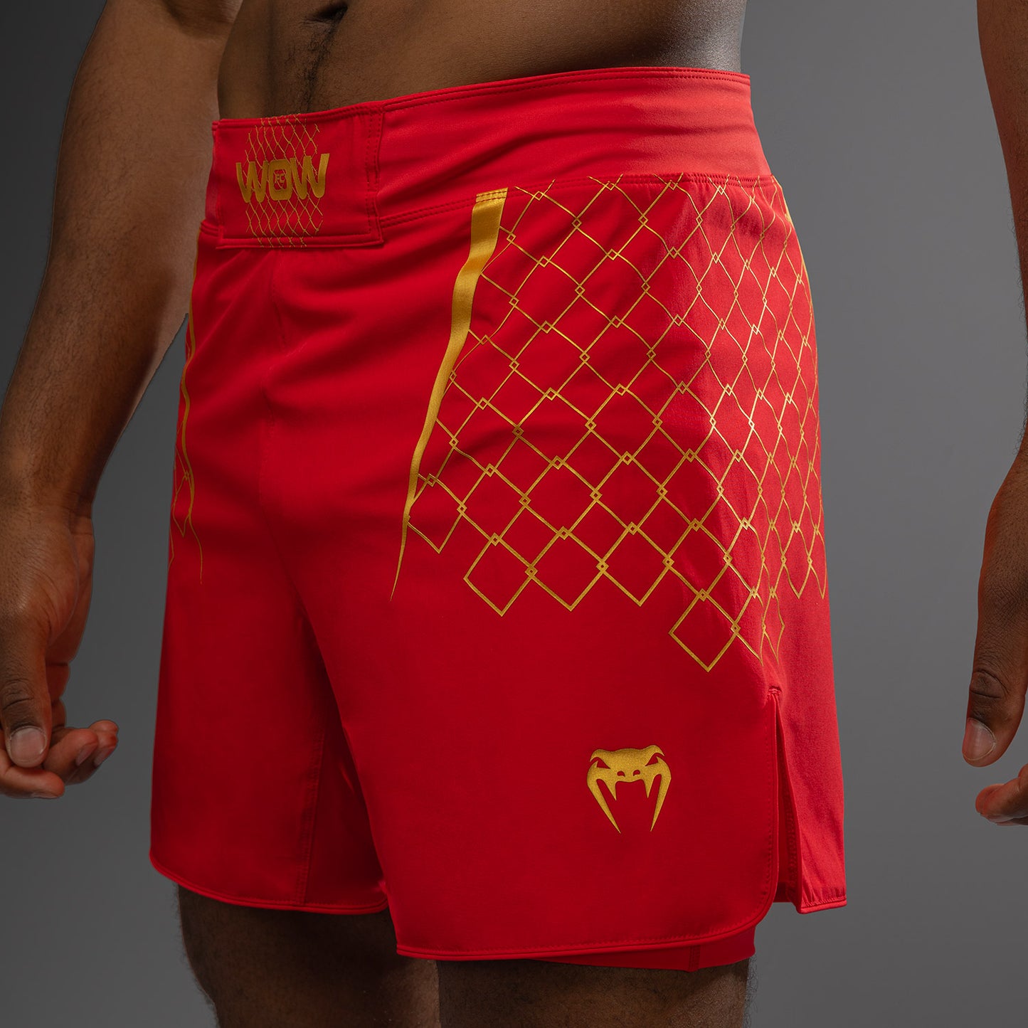 Venum x WOW FC Fury Red/ Gold Men’s Fight Shorts