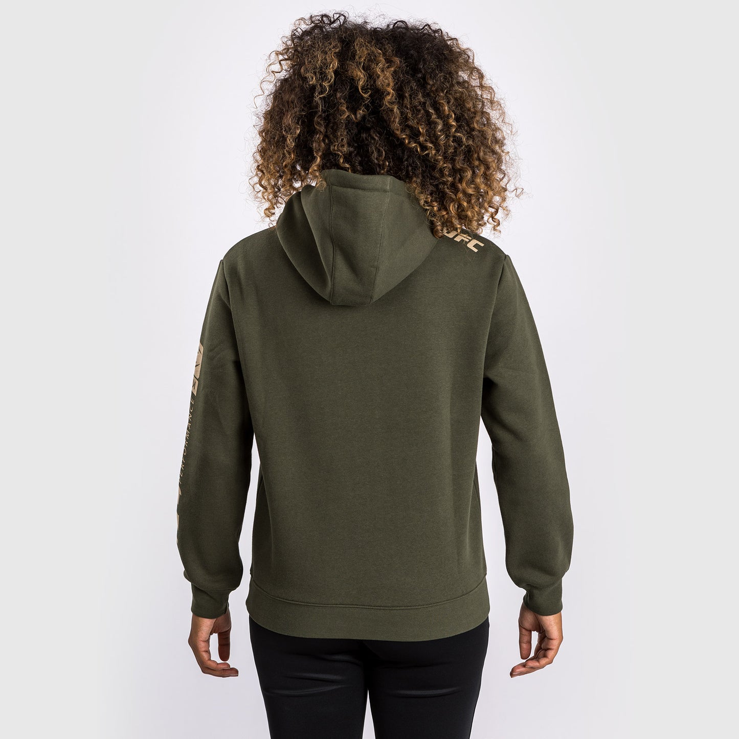 UFC Adrenaline by Venum Fight Week Pullover Hoodie voor Dames - Khaki