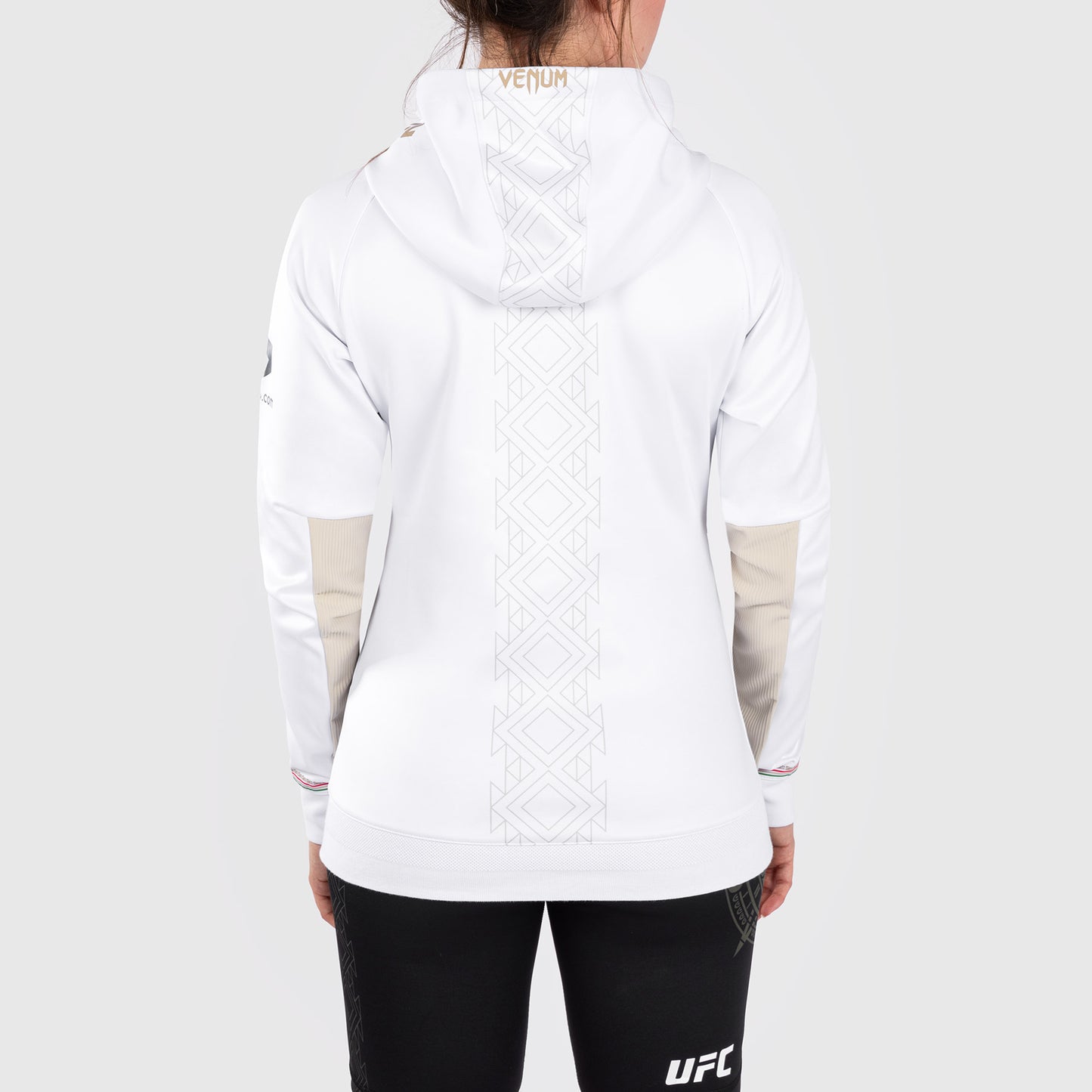 Noche UFC by Venum Authentic Fight Night Walkout-hoodie voor dames - wit