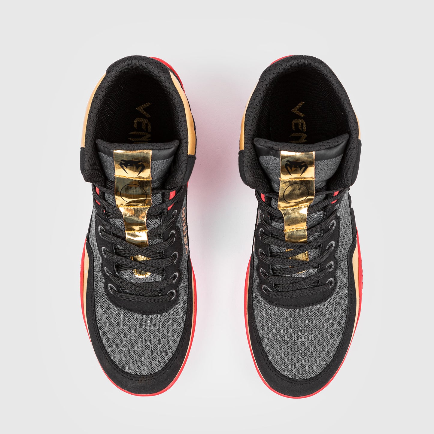 Venum Elite Worstelschoenen - Zwart/Goud/Rood