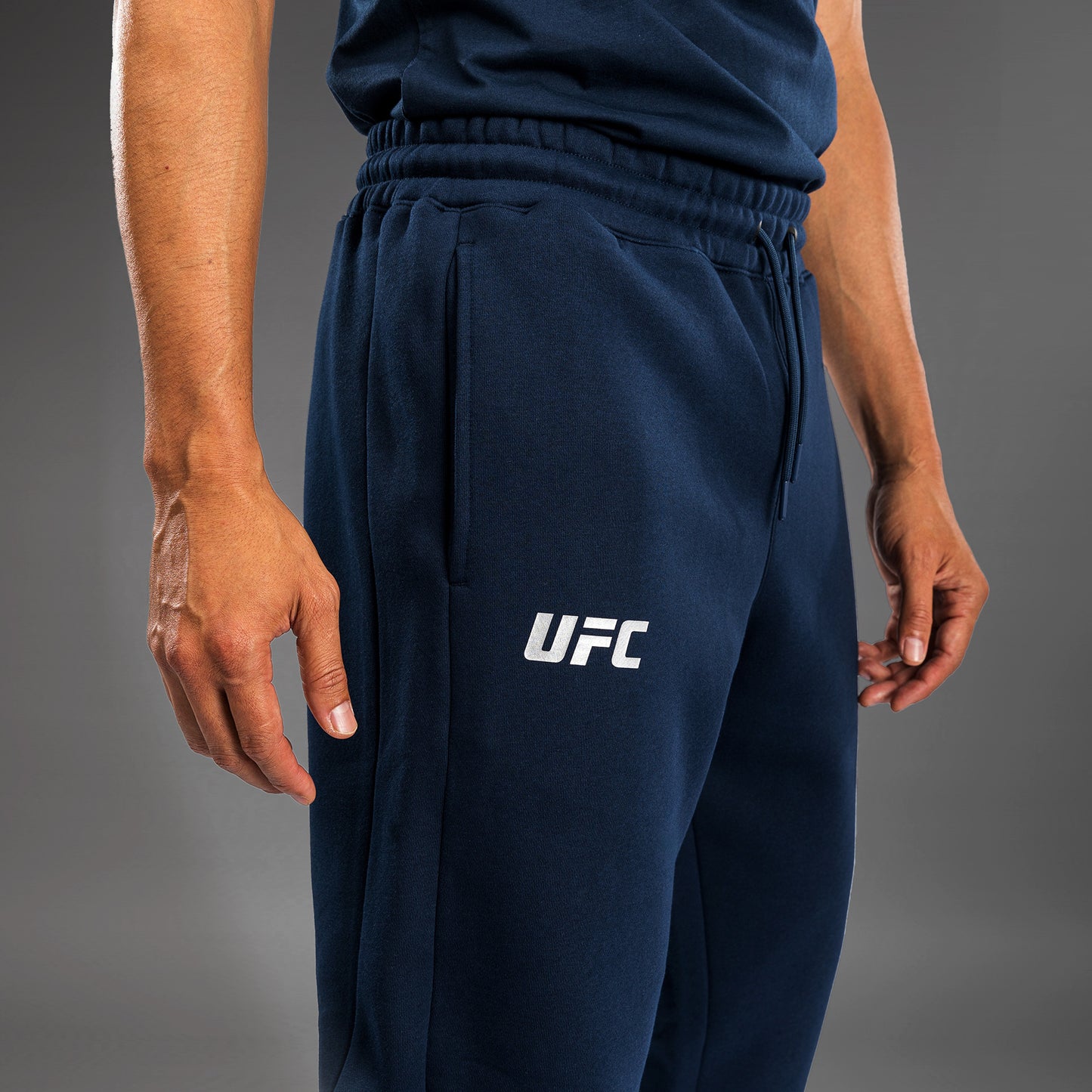 UFC Fusion by Venum Fight Week Katoenen Broek voor Heren - Solid Oceaanblauw