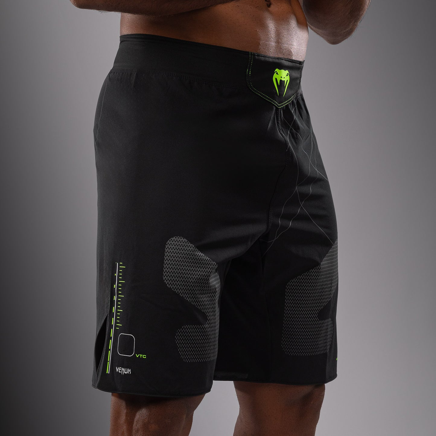 Venum Training Camp 4.0 Gevechtsshort - Zwart/Neon Groen