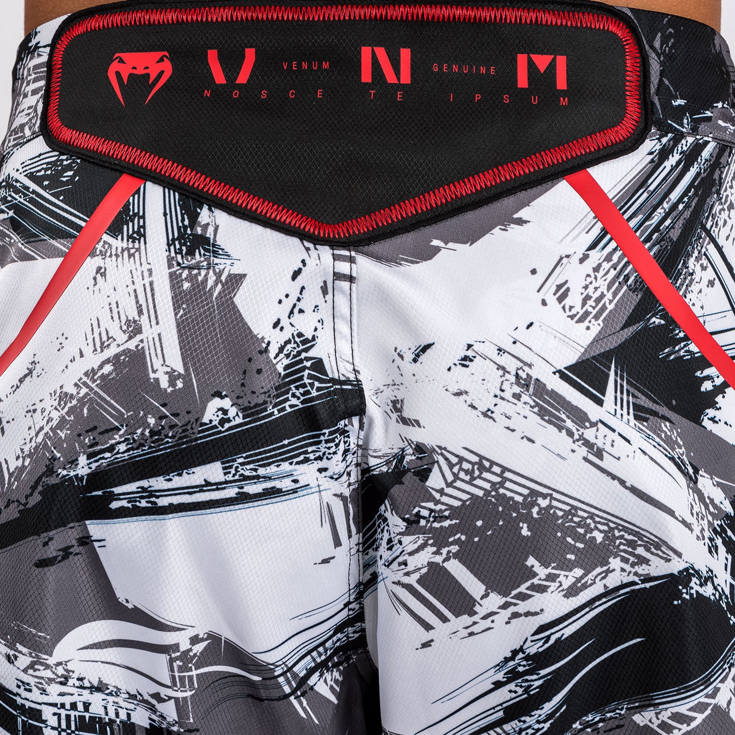 Venum Electron 3.0 Gevechtsshort - Grijs/Rood