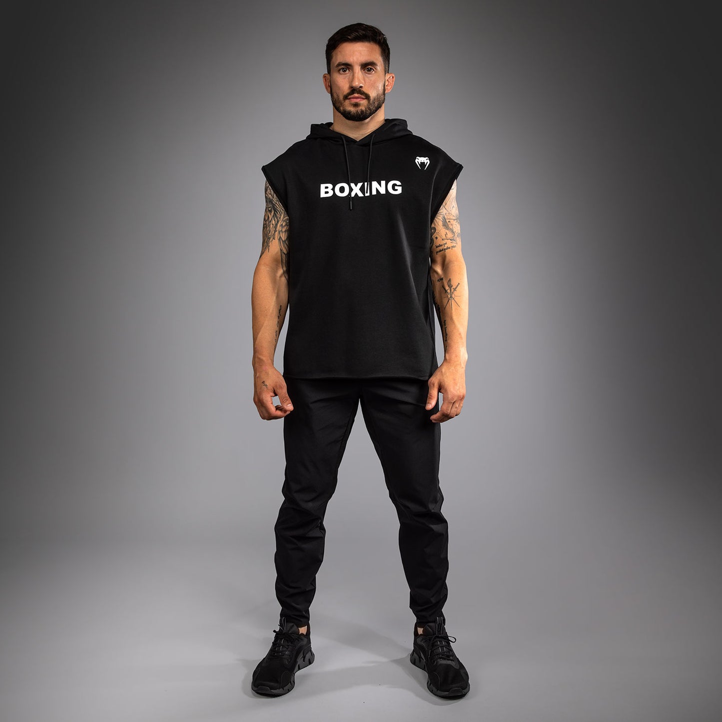 Venum Boxing VT Mouwloze Hoodie - Zwart/Wit