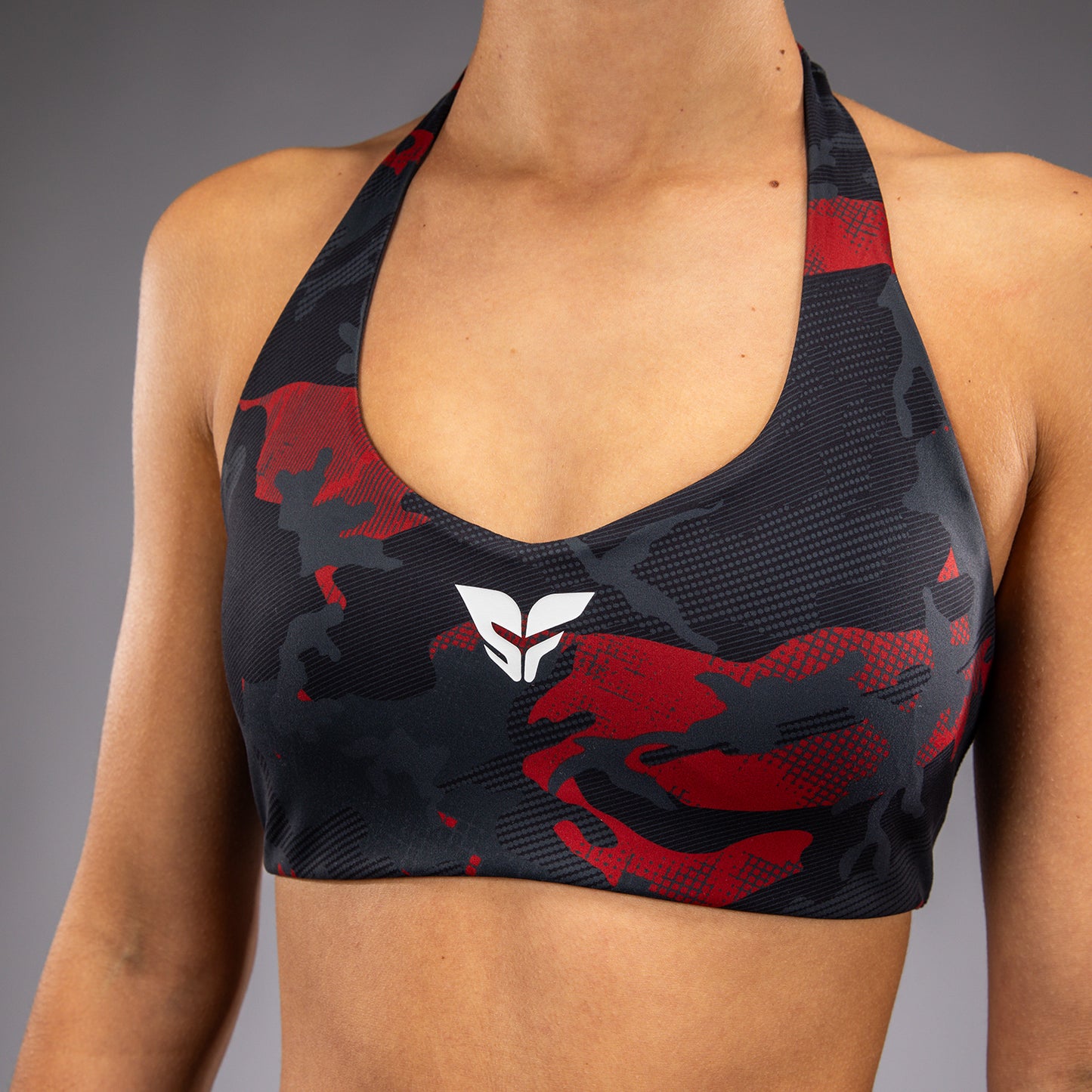Venum x Sophia Rose Dames Sportbeha - Urban Red Camo