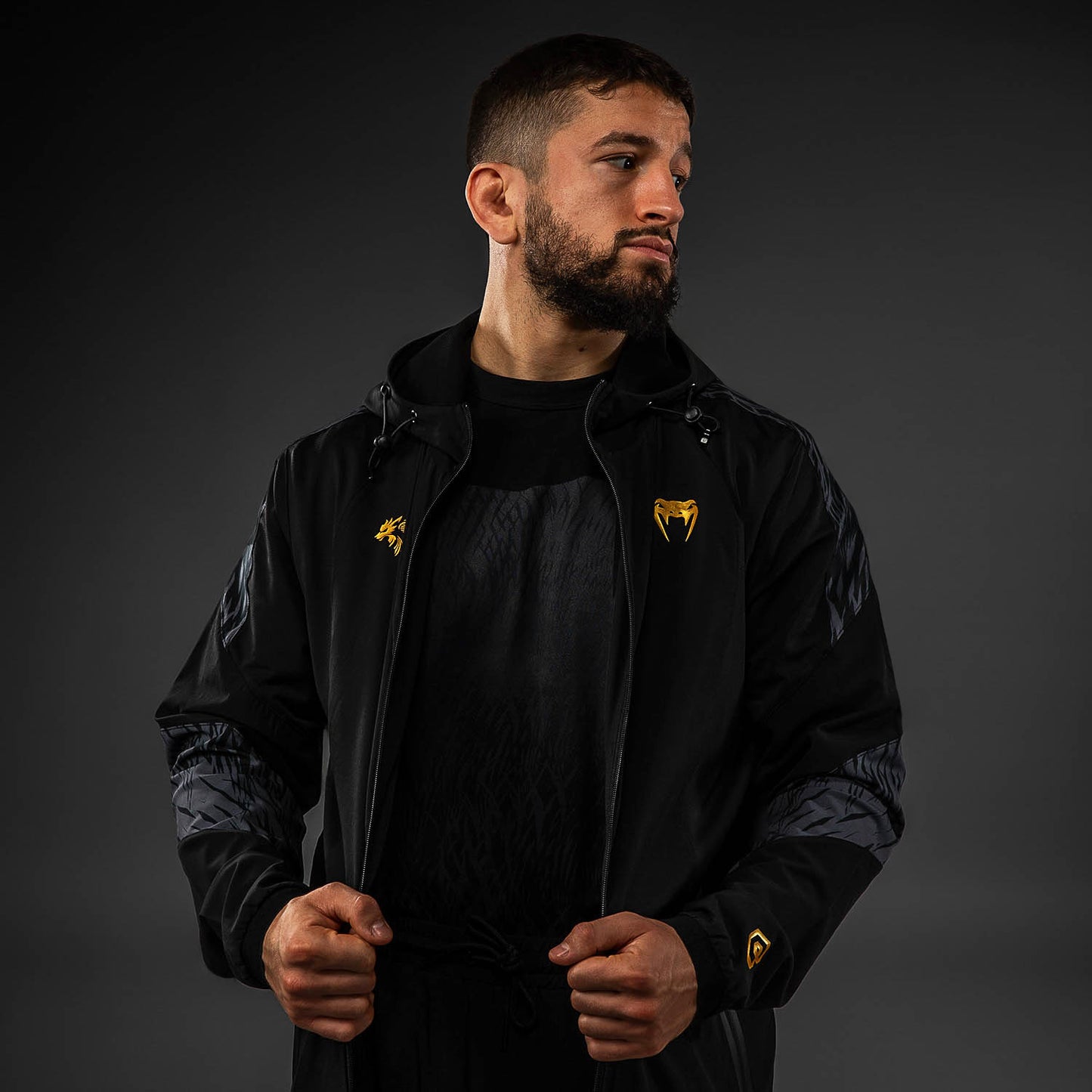 Venum x Chimaev Trainingsjack - Zwart/Grijs