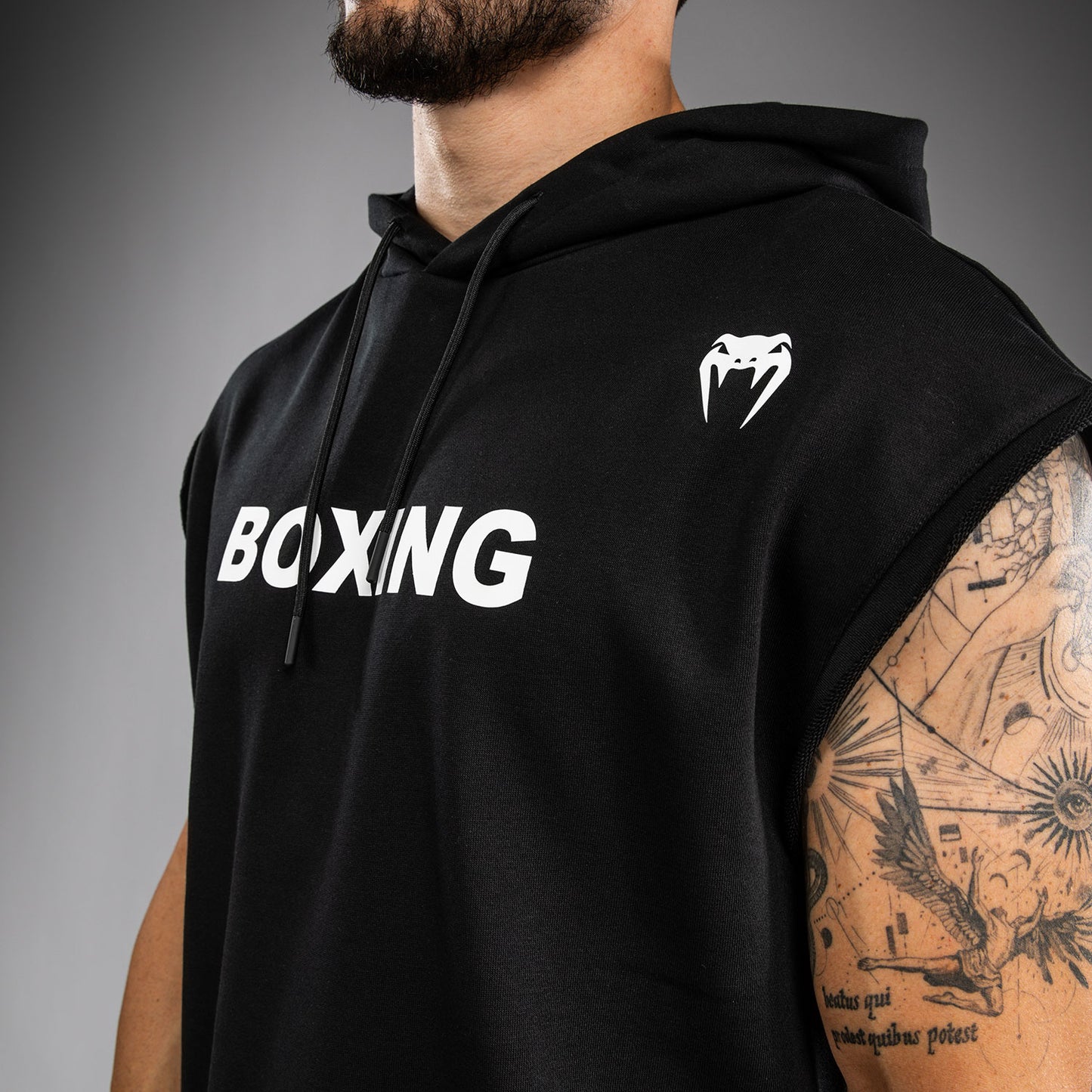 Venum Boxing VT Mouwloze Hoodie - Zwart/Wit