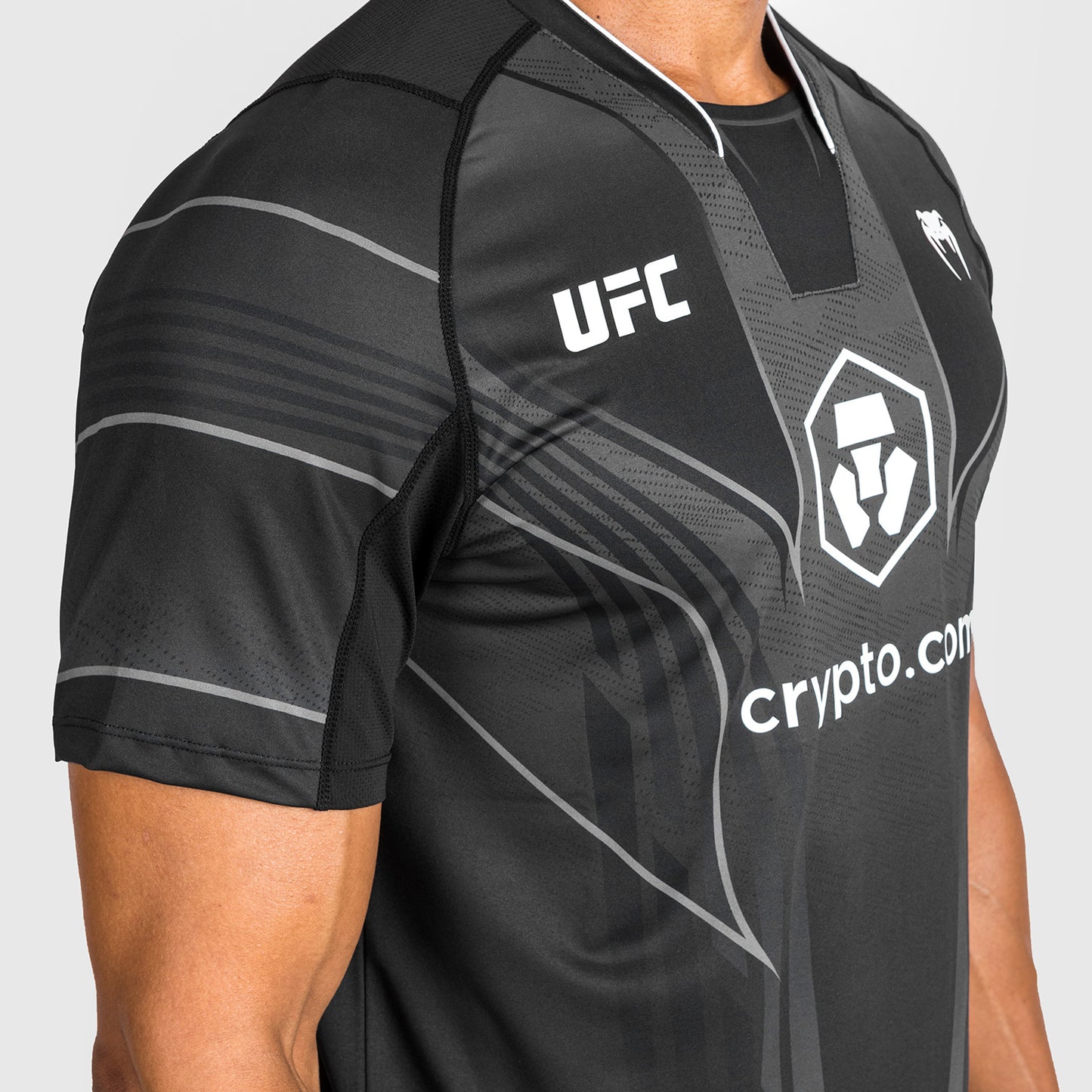 UFC Venum Gepersonaliseerde Authentic Fight Night 2.0 Heren Walkout Jersey - Zwart