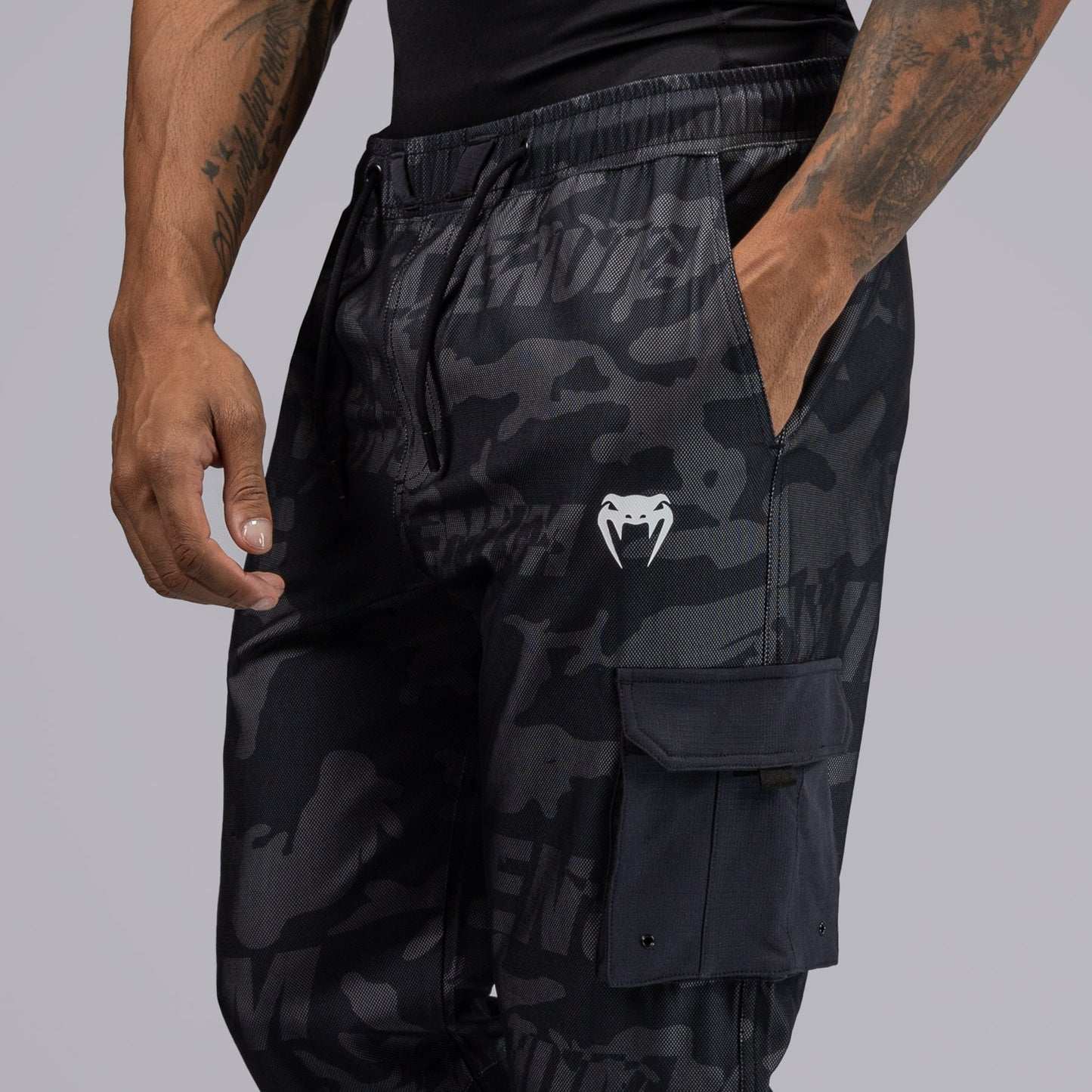 Venum Trooper Heren Joggingbroek - Zwart/Antraciet