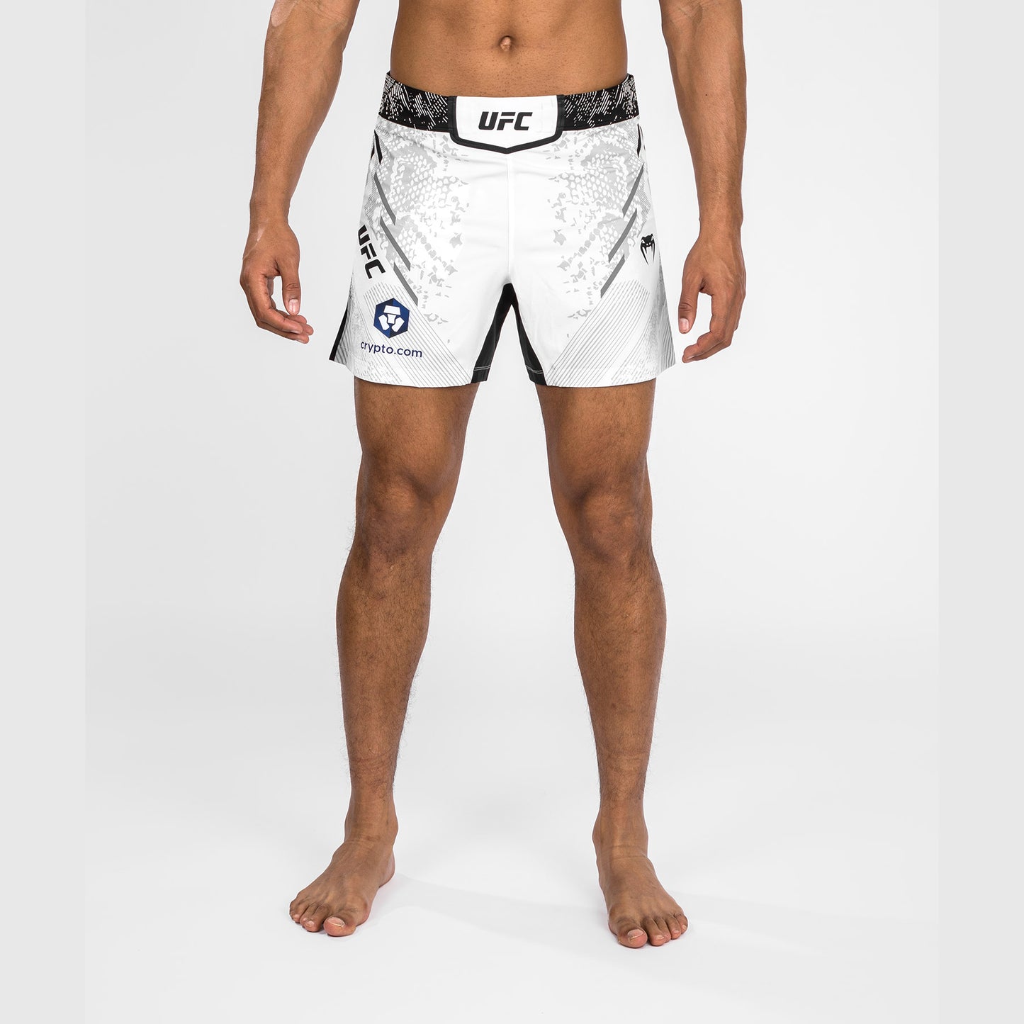 UFC Adrenaline by Venum Gepersonaliseerde Authentic Fight Night Heren Kort - Korte Pasvorm - Wit
