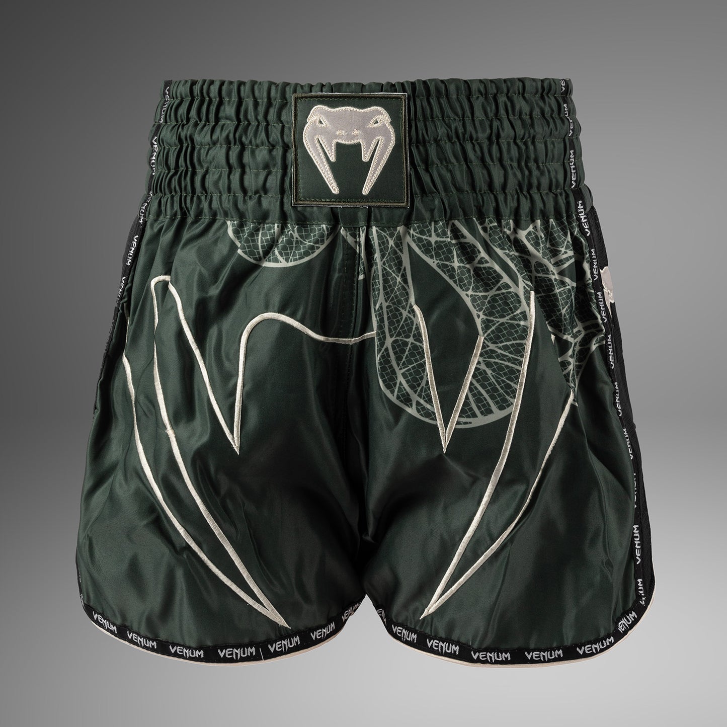 Venum Serpenti Muay Thai Shorts – Khaki/Bronze/Ivoor