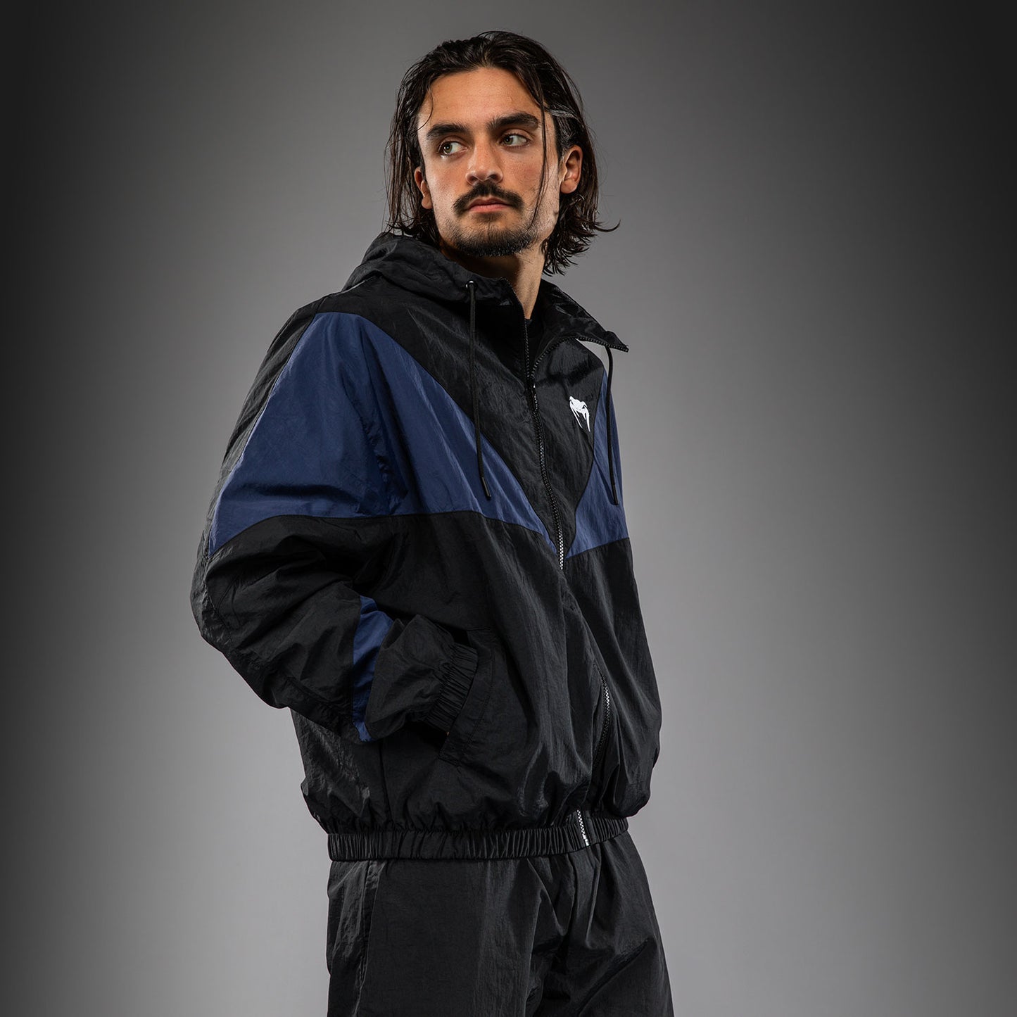 Venum Vectra Trainingsjack - Zwart/Blauw