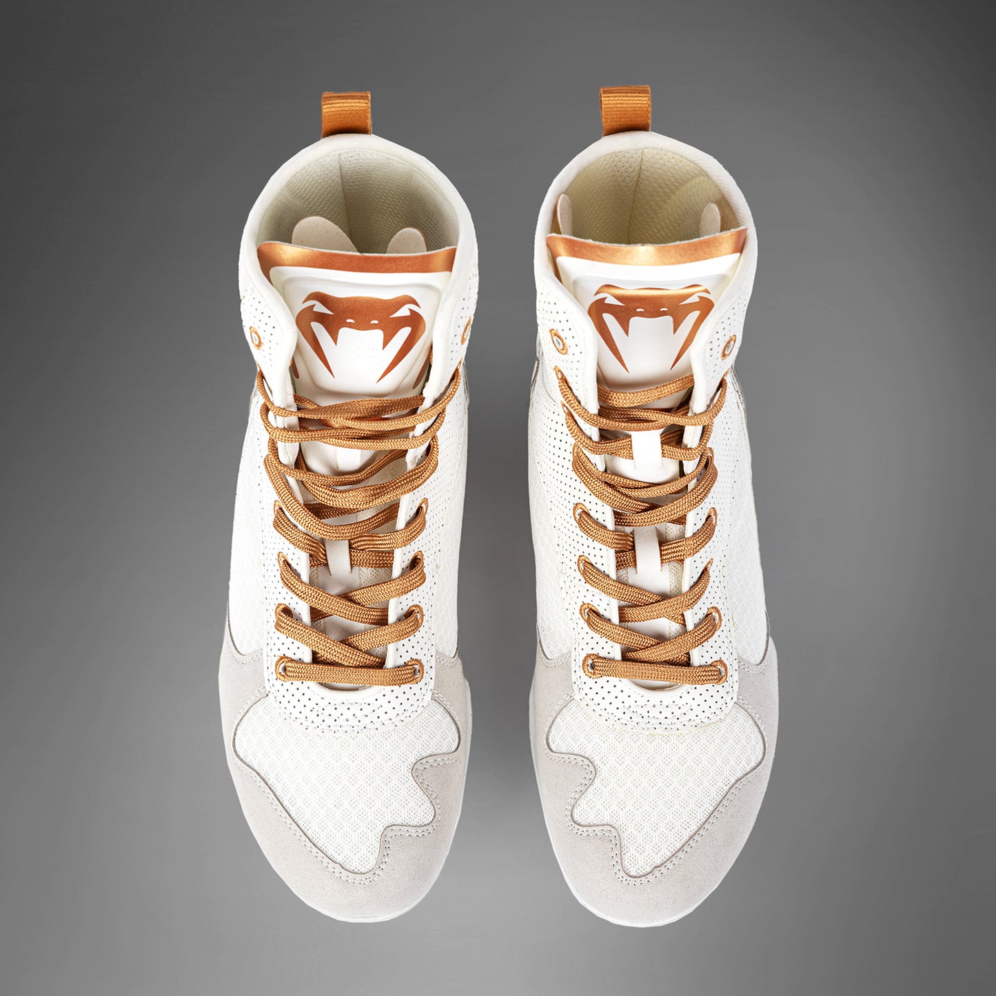 VENUM ELITE MONOGRAM BOKSCHOENEN – WIT/GOUD