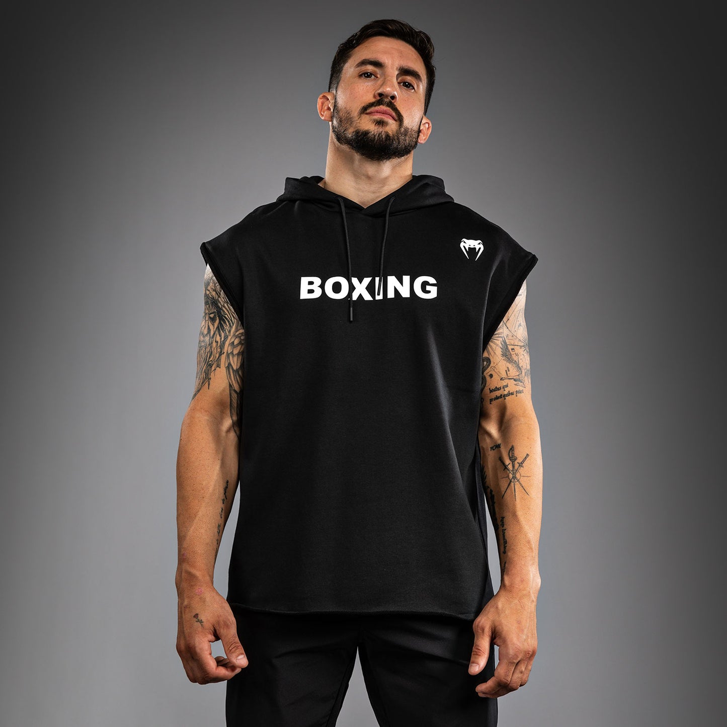 Venum Boxing VT Mouwloze Hoodie - Zwart/Wit