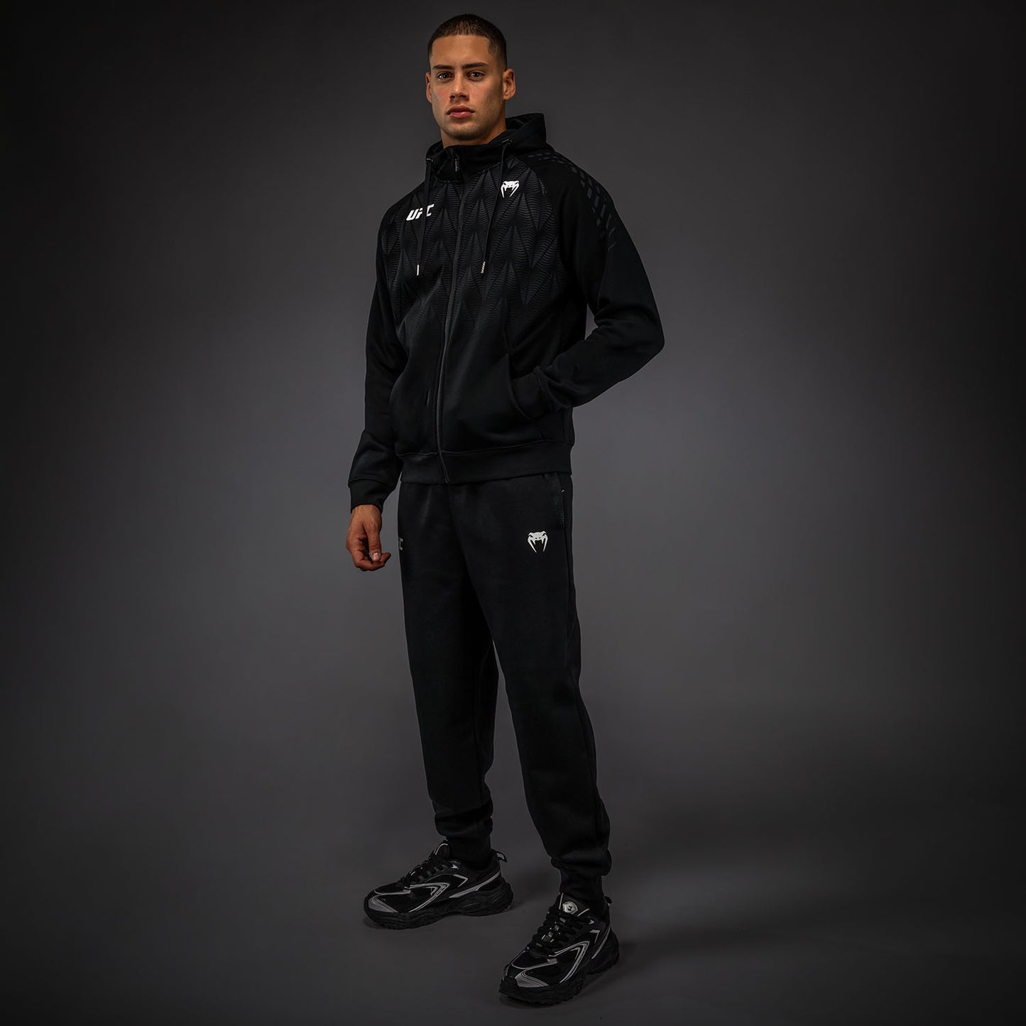 UFC Zenith by Venum Replica Zip Hoodie Heren - Zwart