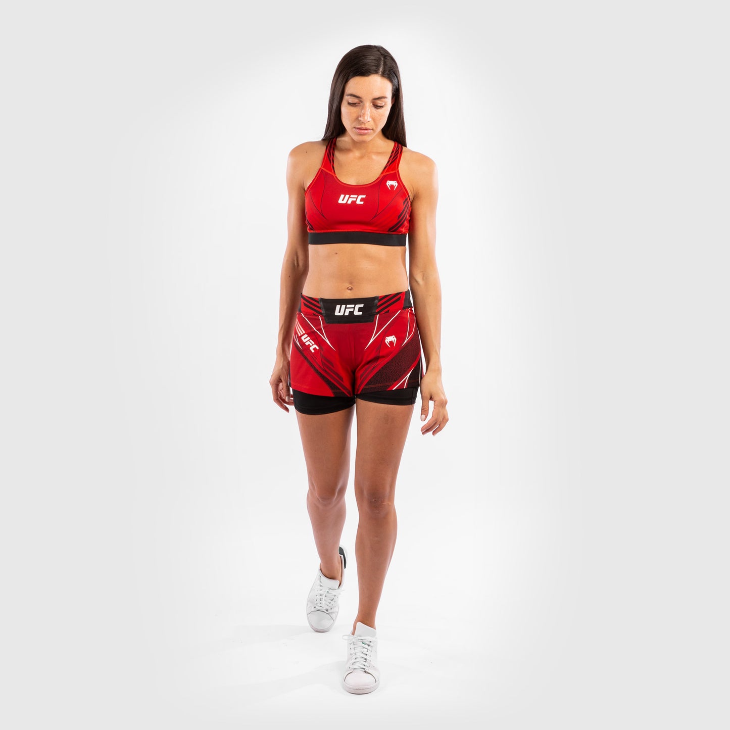 UFC Venum Authentic Fight Night Damesshorts - Short Fit - Rood