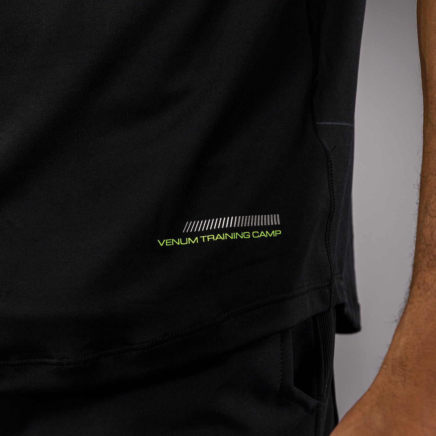 Venum Training Camp 4.0 Dry-Tech T-shirt - Zwart/Neon Groen