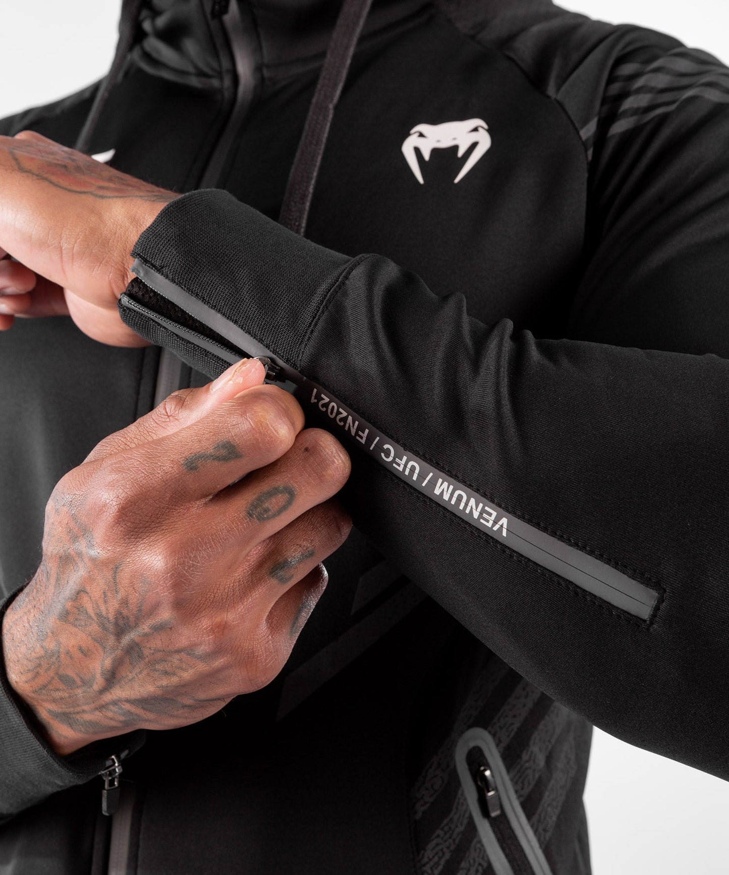 UFC Venum Fighters Authentic Fight Night Walkout Hoodie voor heren - Zwart