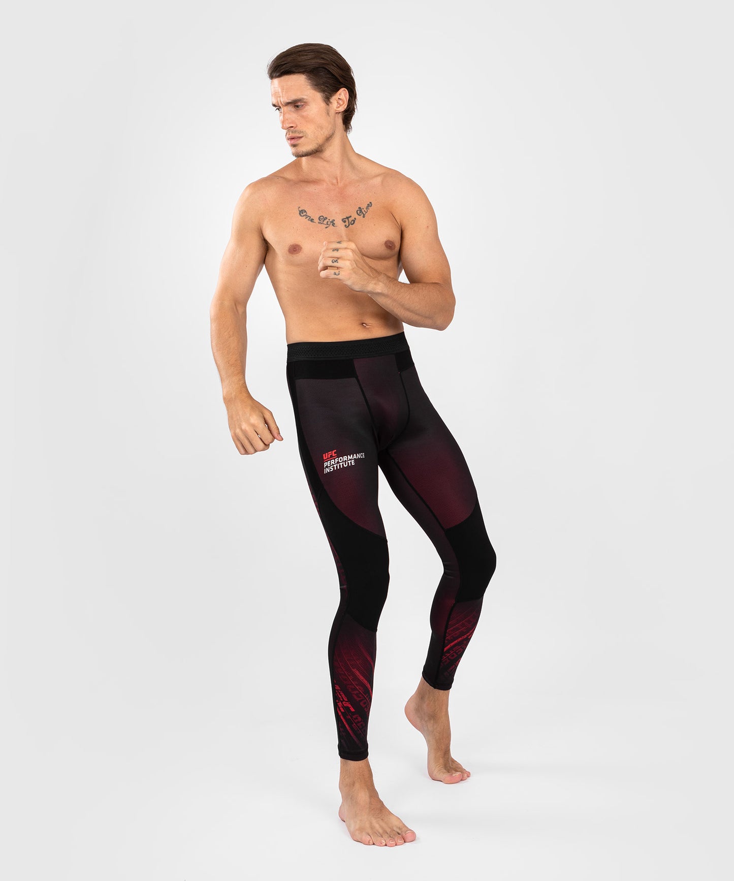 UFC Performance Institute 2.0 Heren Performance Tight - Zwart/Rood