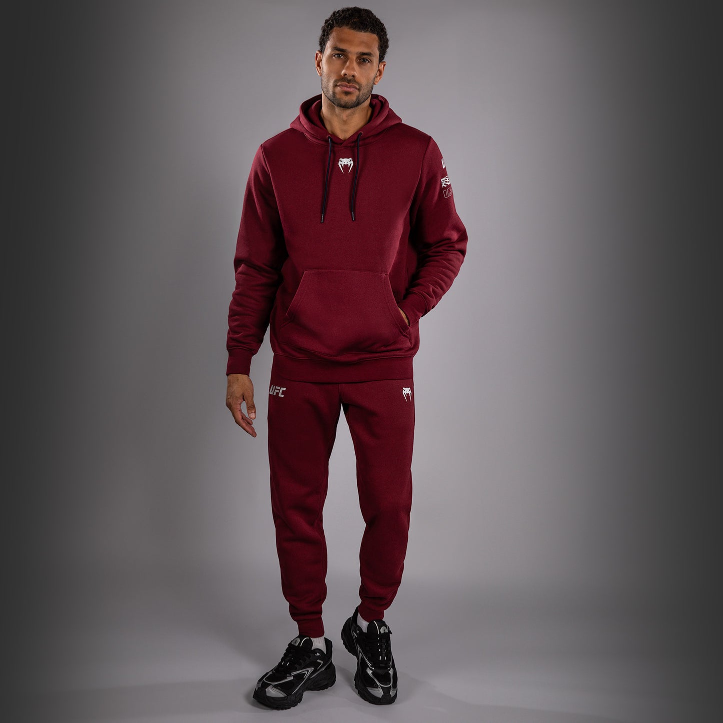 UFC Zenith by Venum Authentic Fight Week Pullover Hoodie Heren - Bourgondisch rood