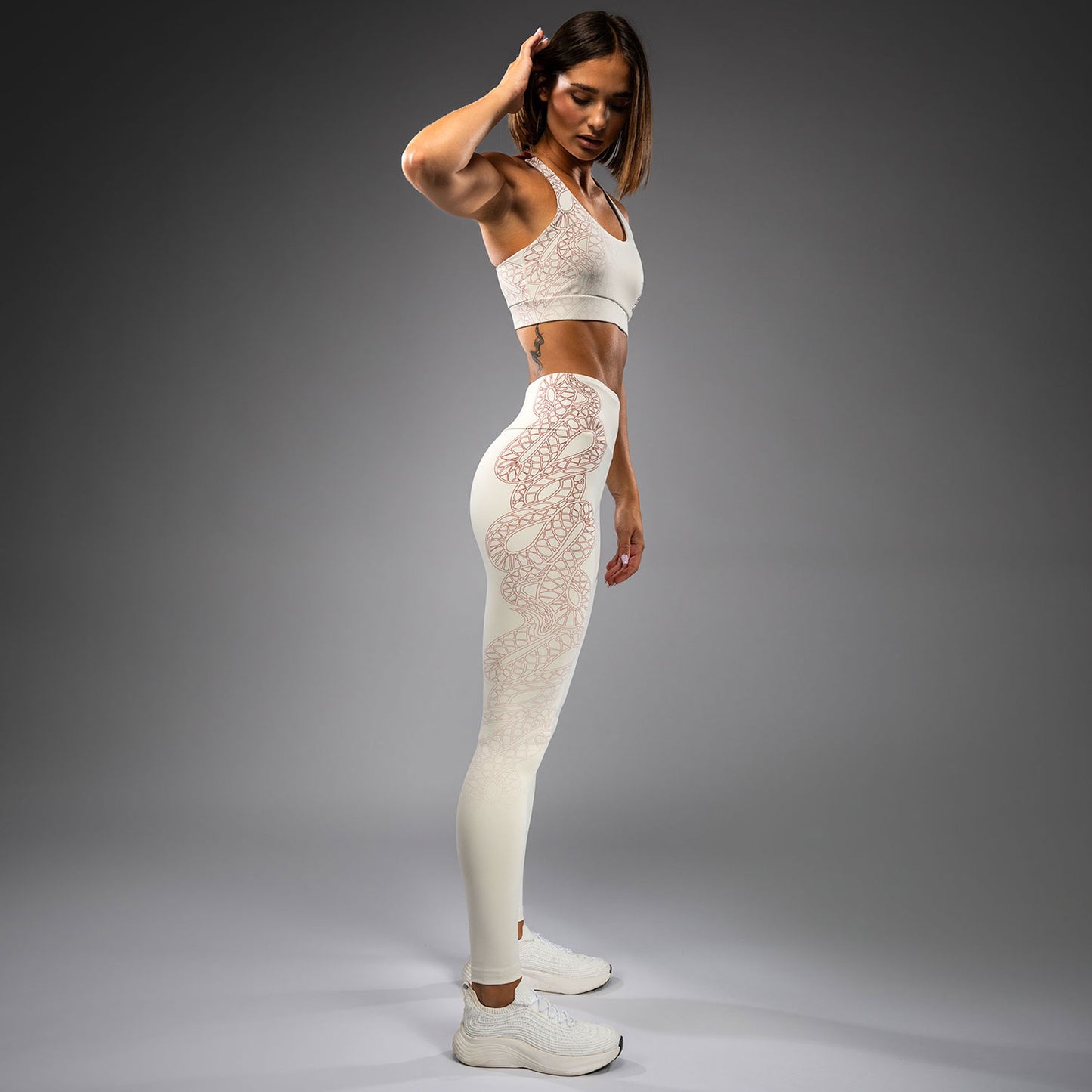 Venum Serpenti Dameslegging – Ivoor/Bordeaux