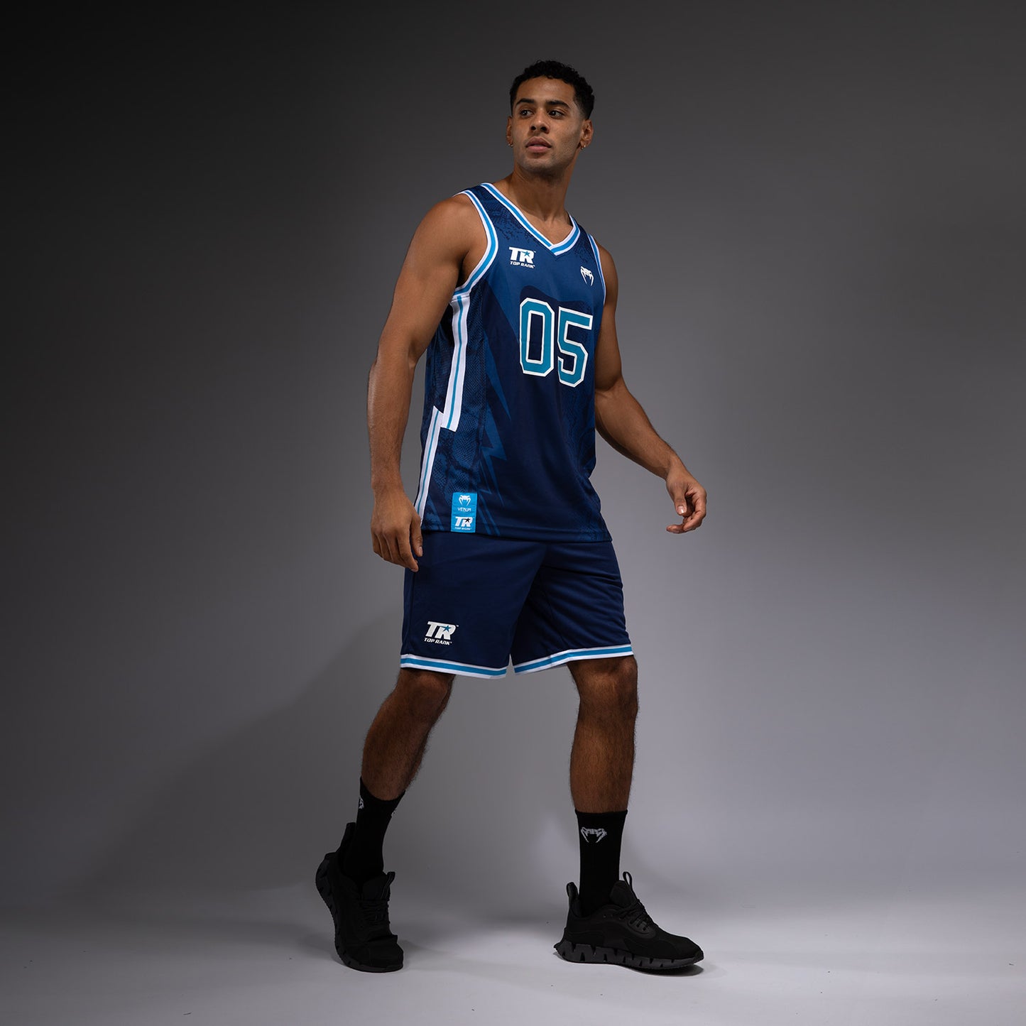 Venum x Top Rank Original Heren Basketbalshirt - Marineblauw