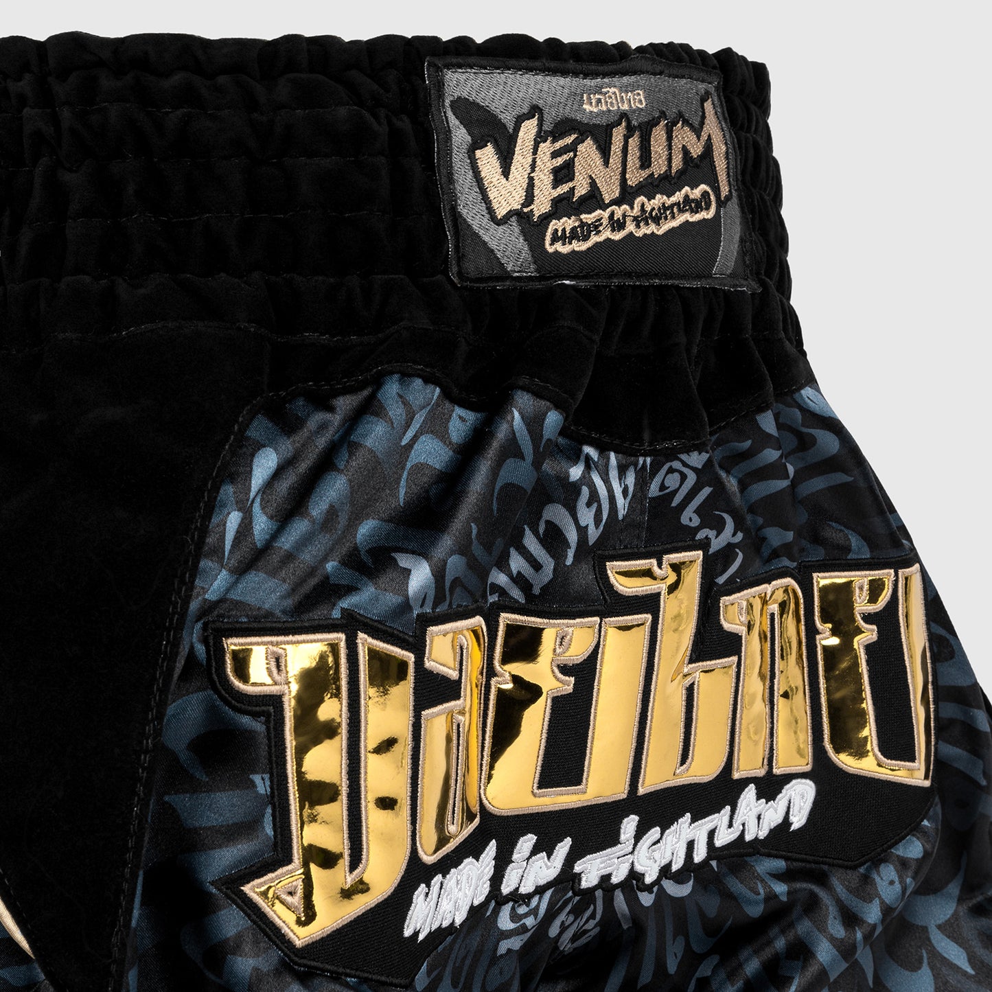 Venum Attack Muay Thai Broek - Zwart/Grijs