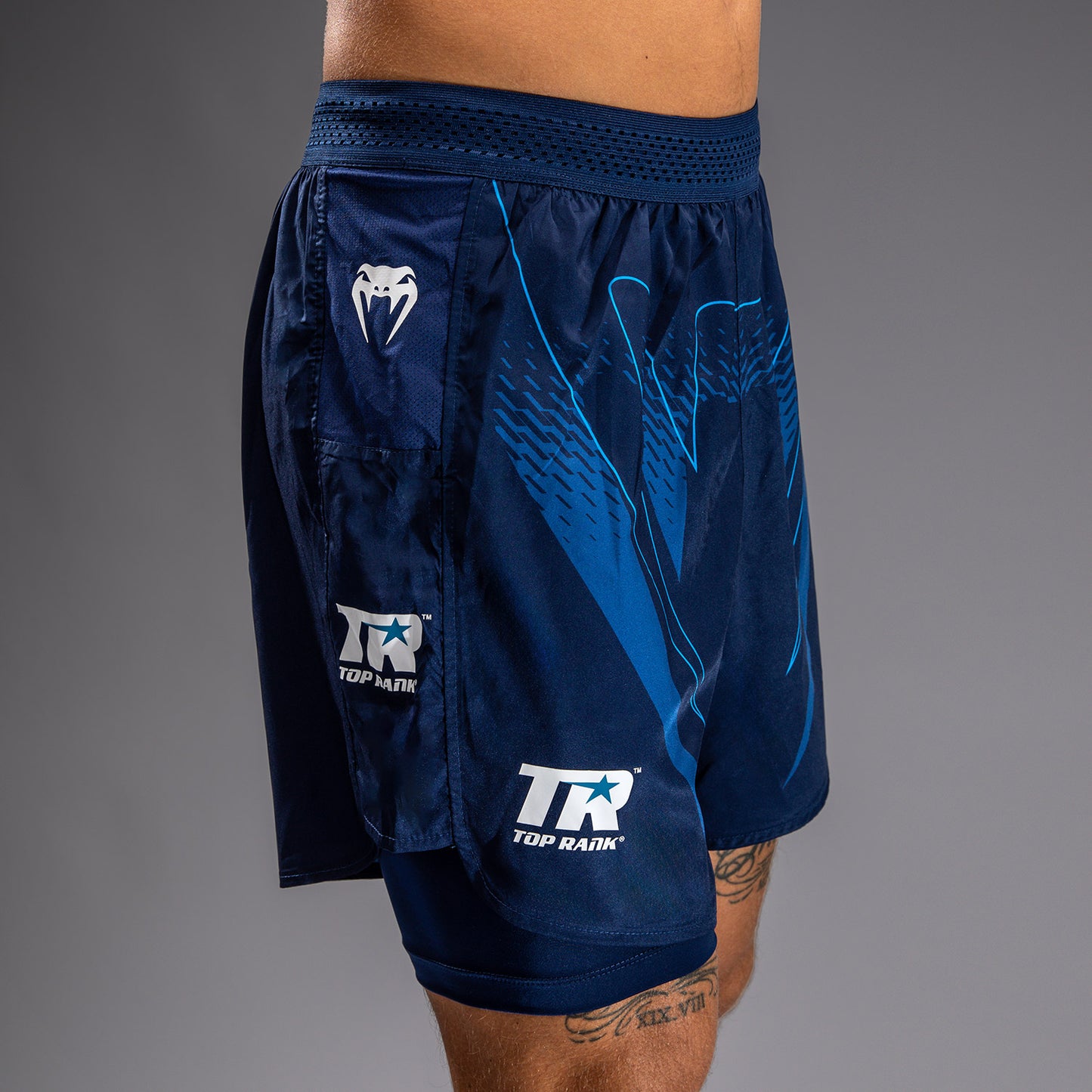 Venum x Top Rank Original Heren Trainingsshorts - Marineblauw