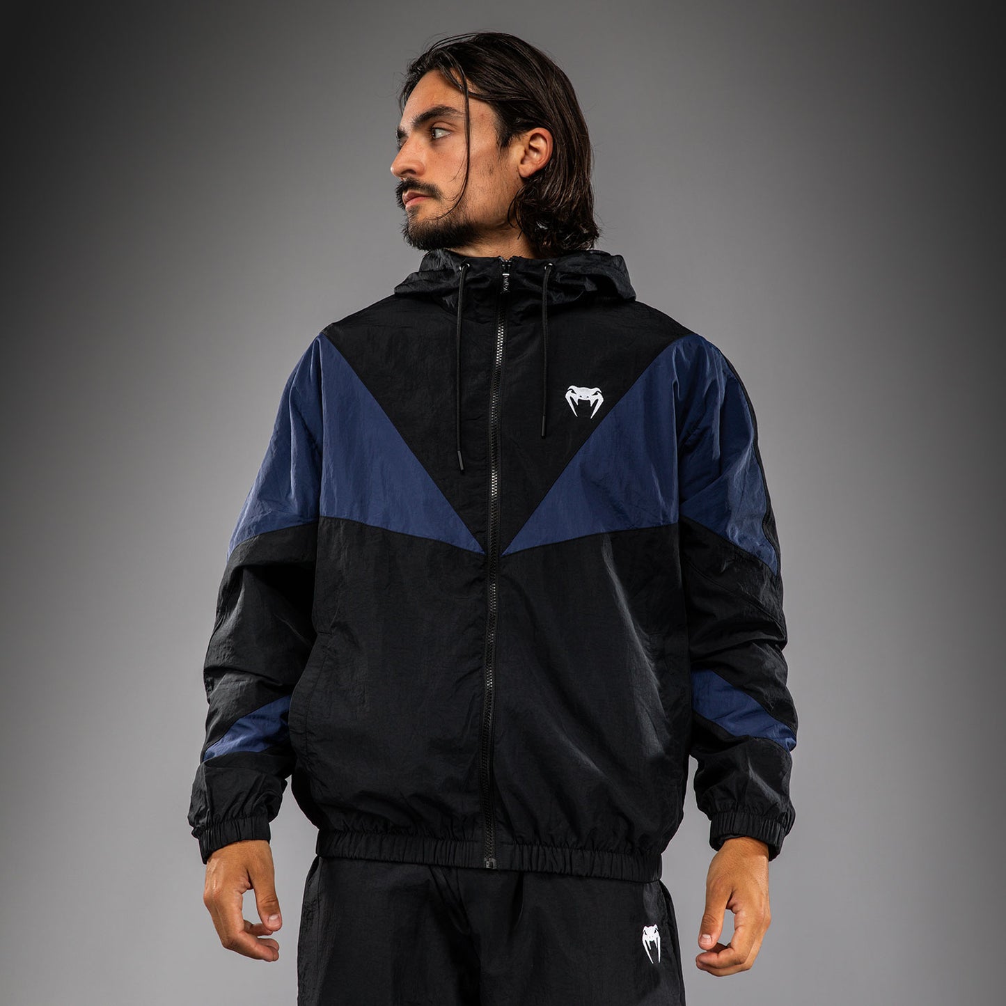 Venum Vectra Trainingsjack - Zwart/Blauw