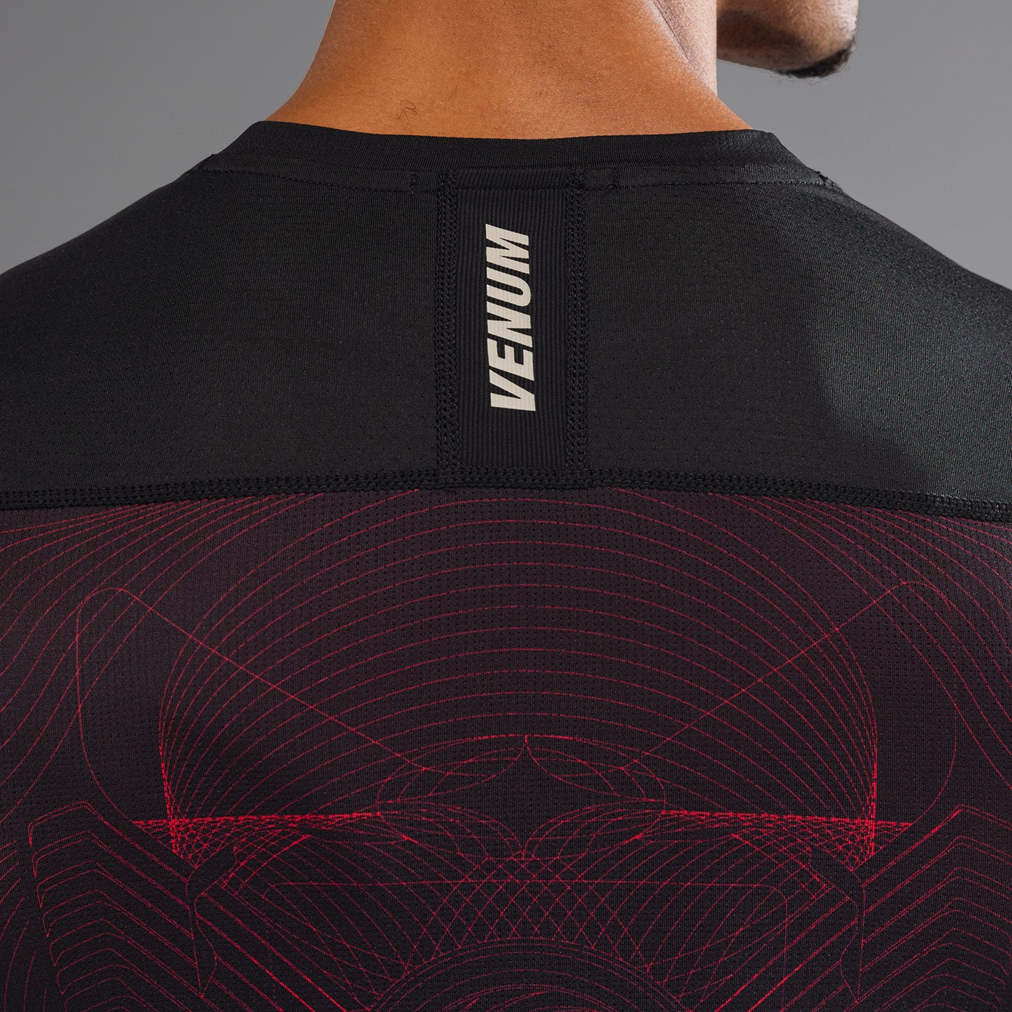 Venum G-Fit Air Lange Mouw Rashguard Heren - Diepzwart / Vuurrood