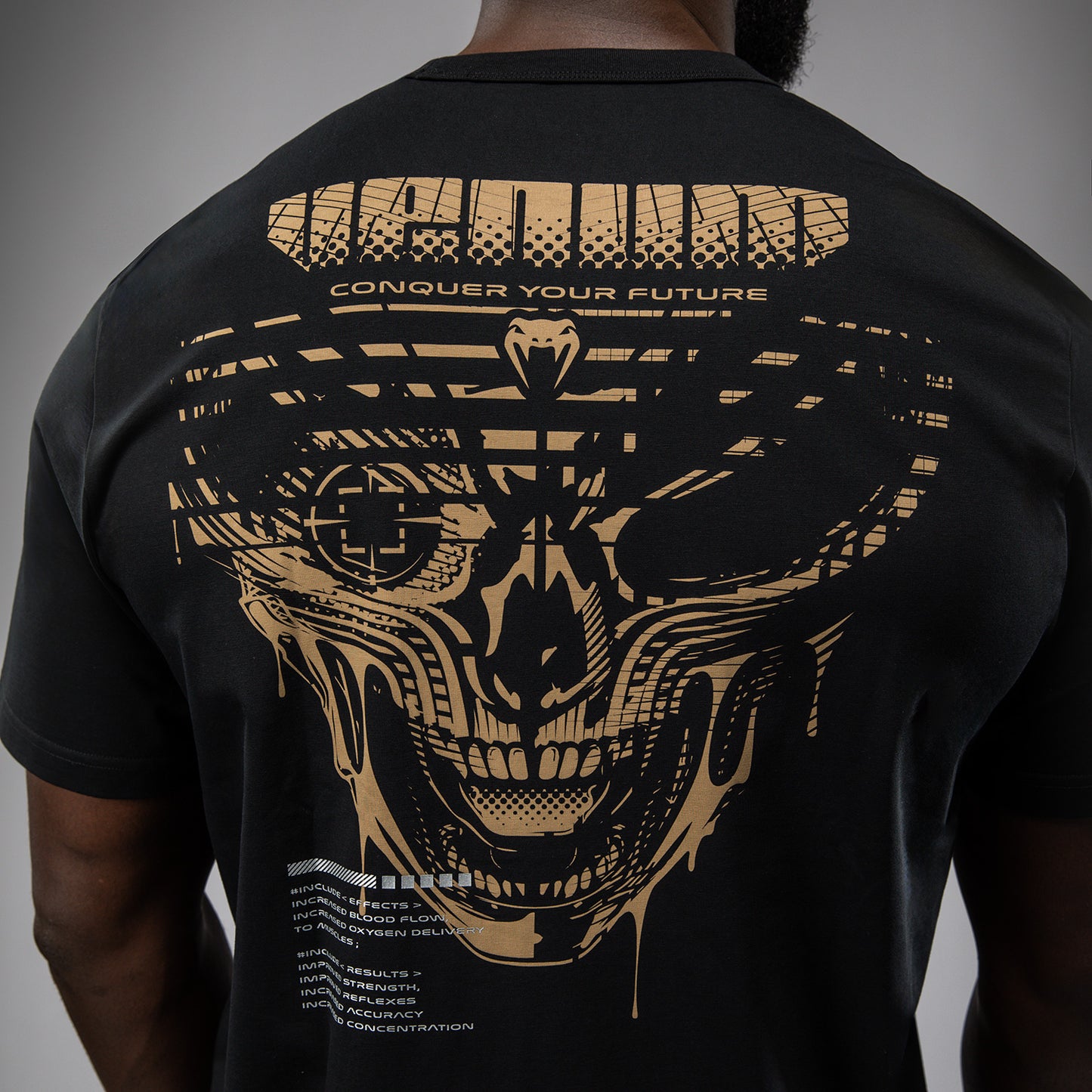 Venum Invader T-Shirt - Zwart/Zand