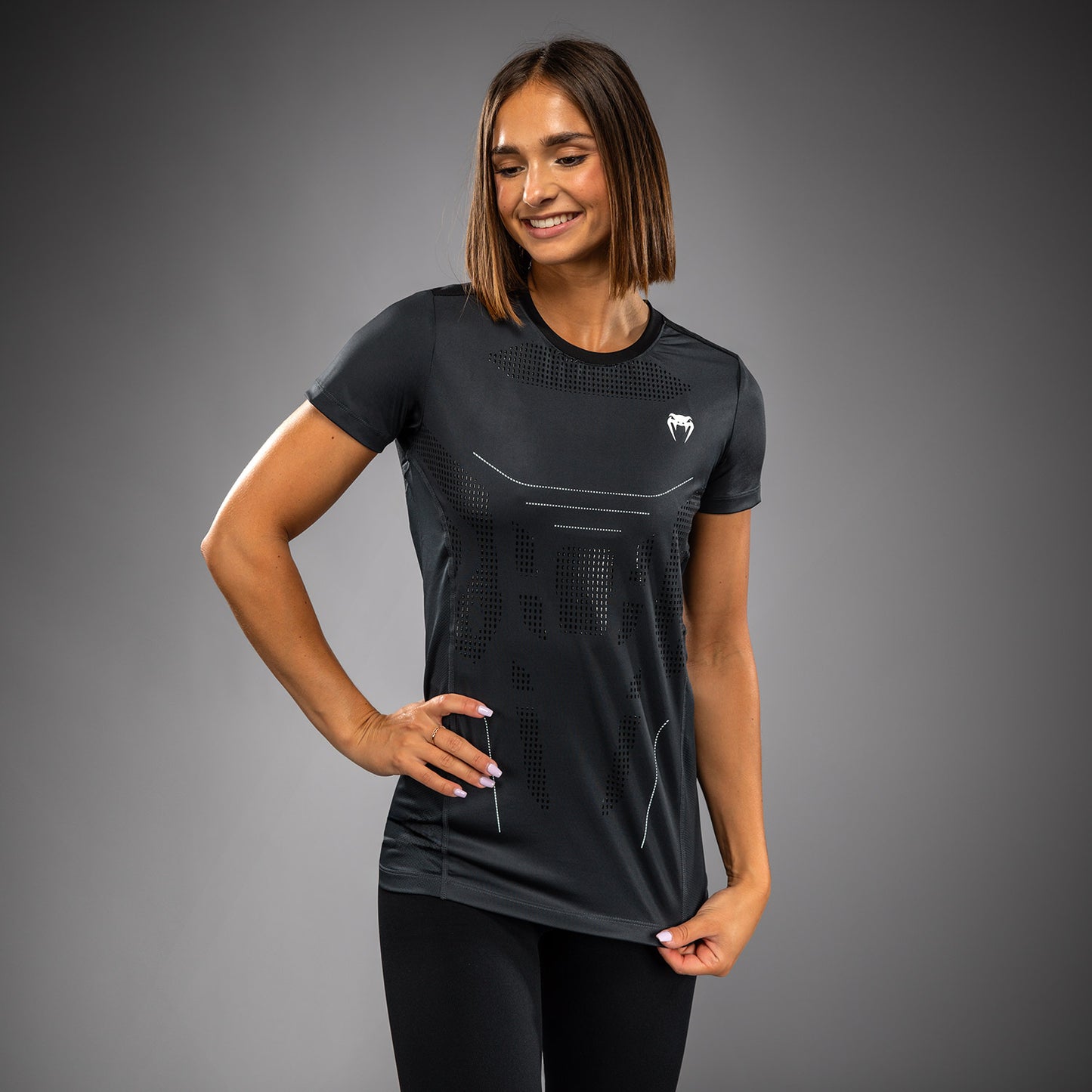 Venum Technical 3.0 Dames Dry Tech T-Shirt - Storm Grey