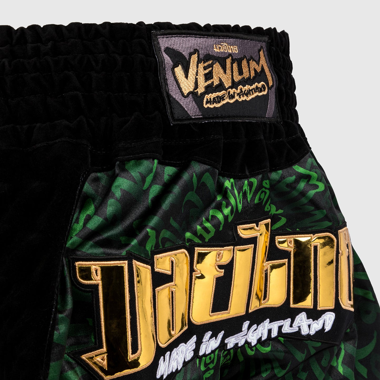 Venum Attack Muay Thai Shorts - Zwart/Groen