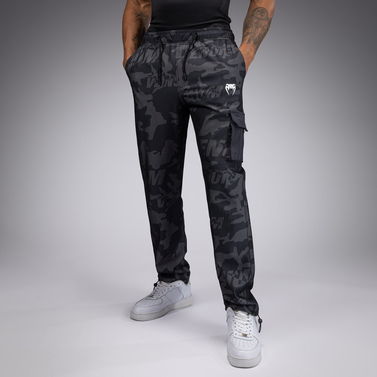 Venum Trooper Heren Joggingbroek - Zwart/Antraciet