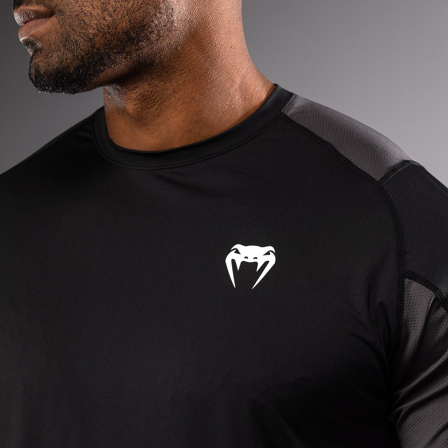 Venum Rapid Dry-Tech Shirt - Zwart/Stormgrijs