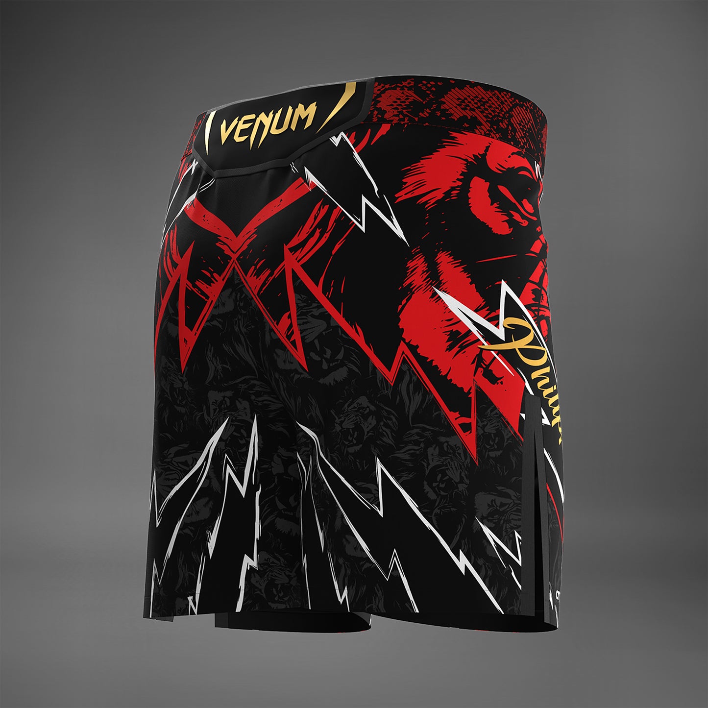 UFC Unrivaled by Venum Jon Jones Mannen Short Fit Fight Short - Rood