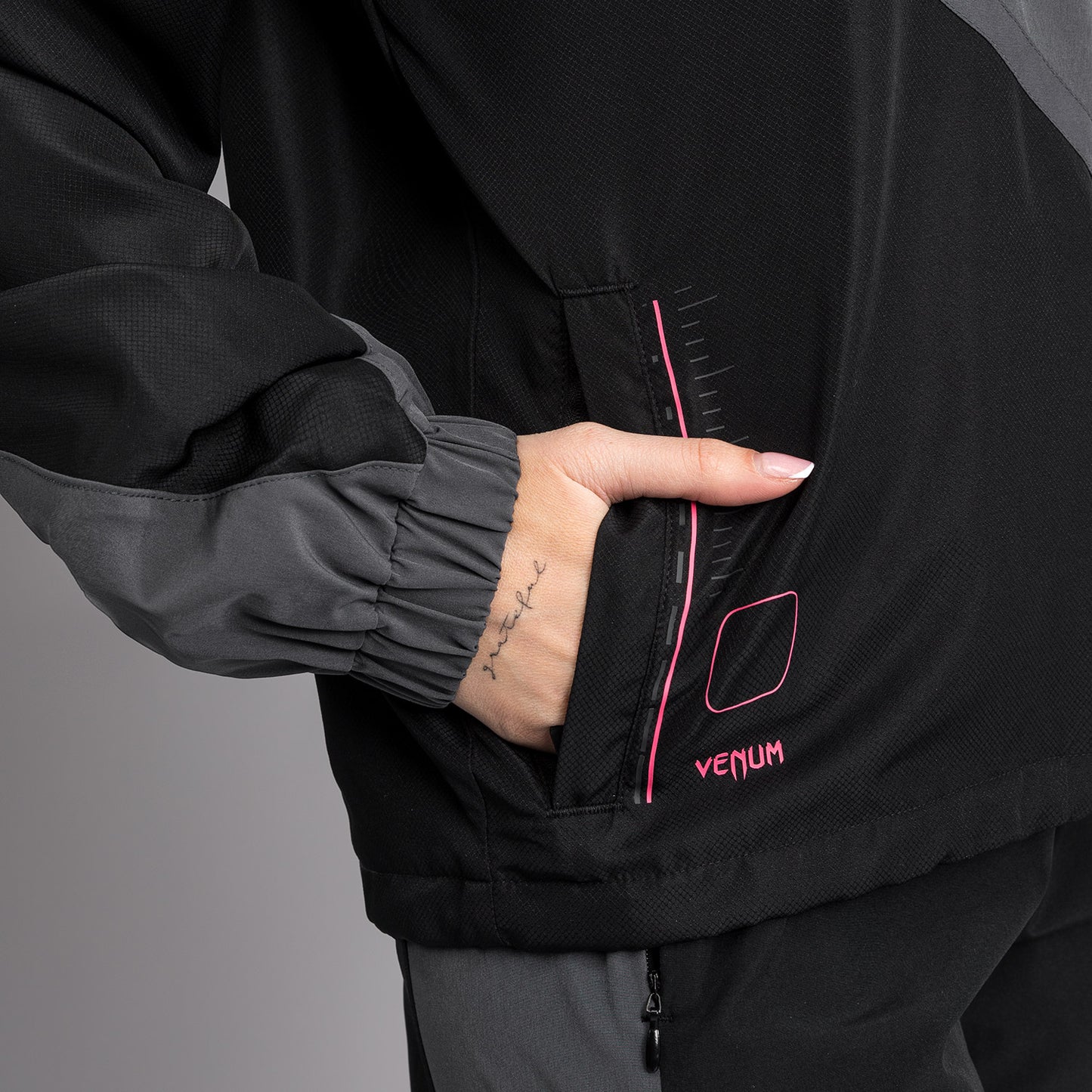 Venum Tactical XT Trainingsjas voor dames - Zwart/Stormgrijs