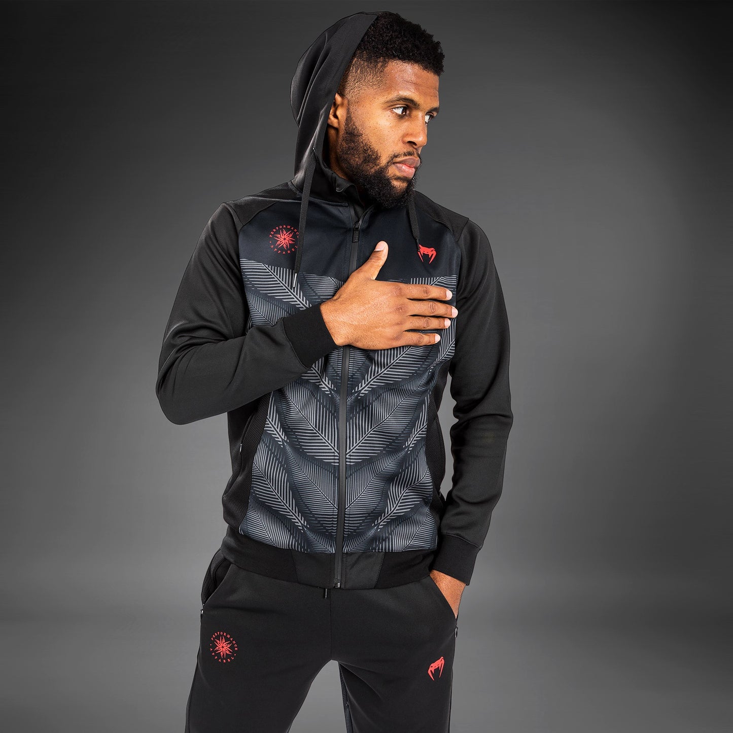 Venum Phantom Hoodie - Zwart/Rood