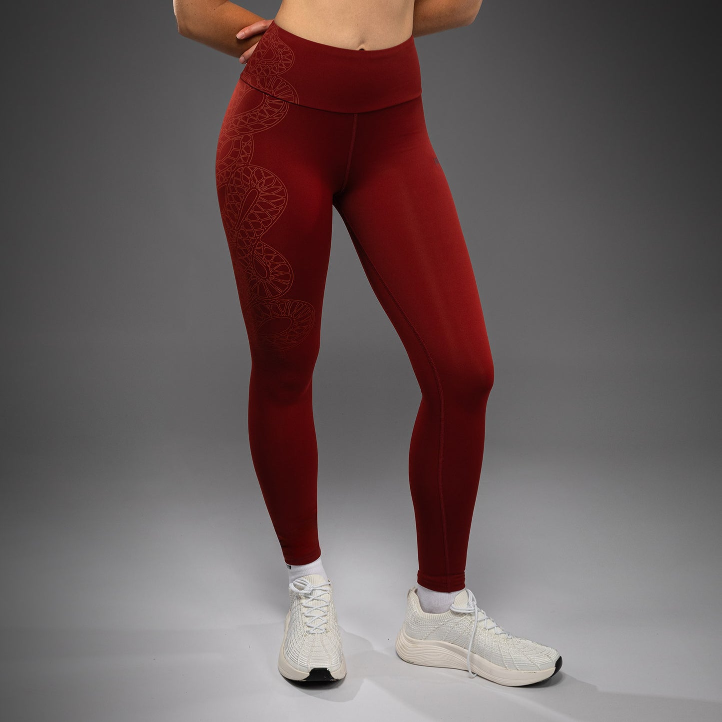 Venum Serpenti Damesleggings – Bordeaux/Ivoor