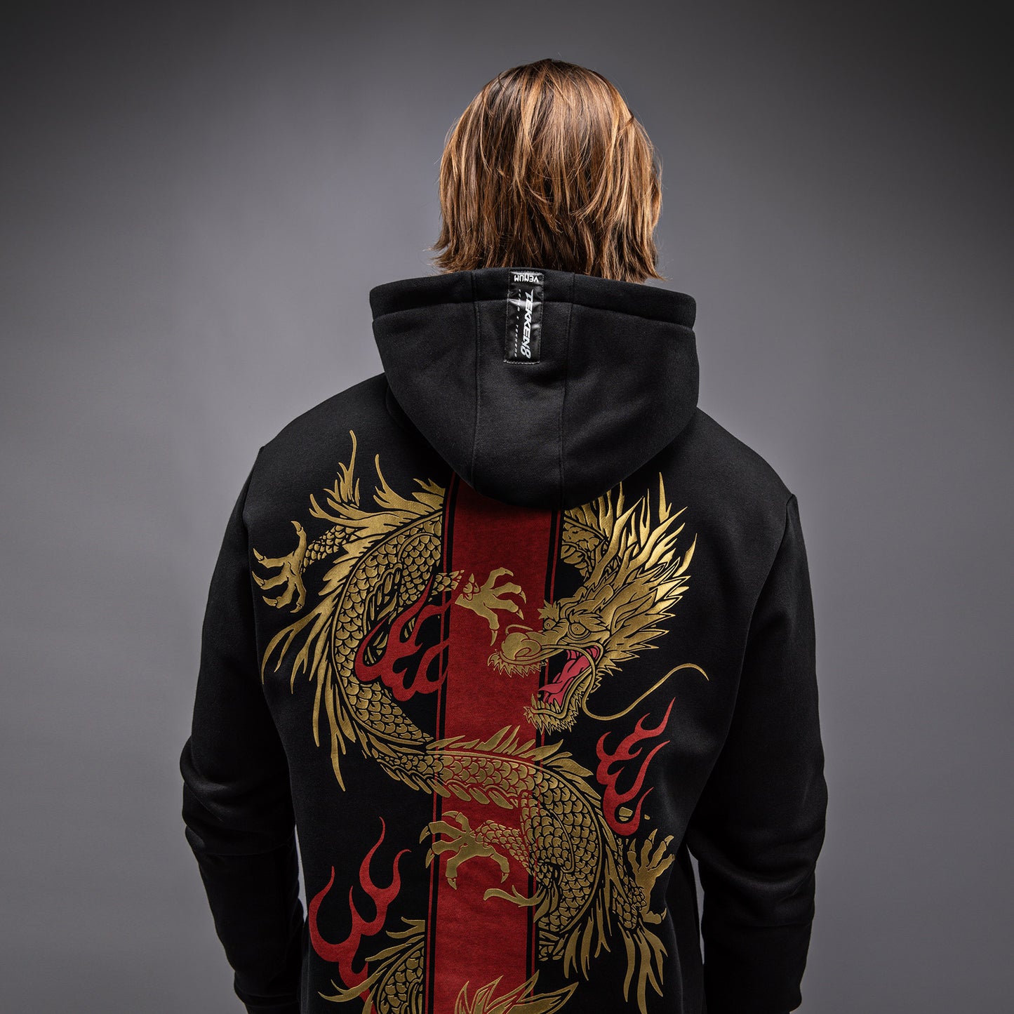 Venum x TEKKEN 8 - Marshall Law Hoodie - Zwart/Rood/Goud