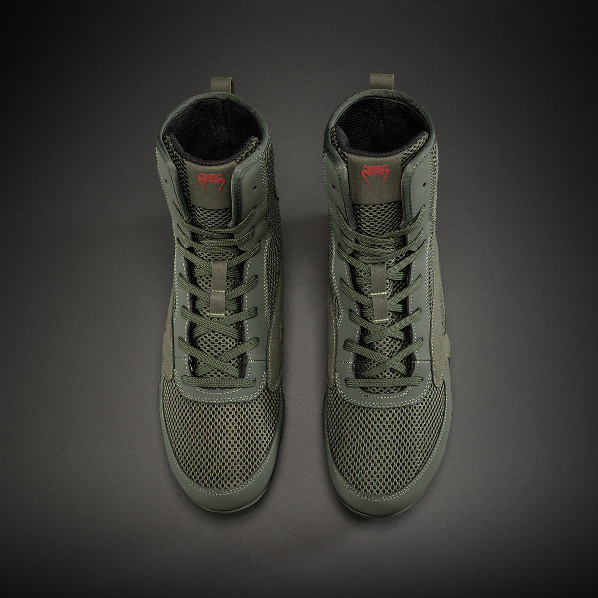 Venum Contender Boksschoenen - Kaki/Rood