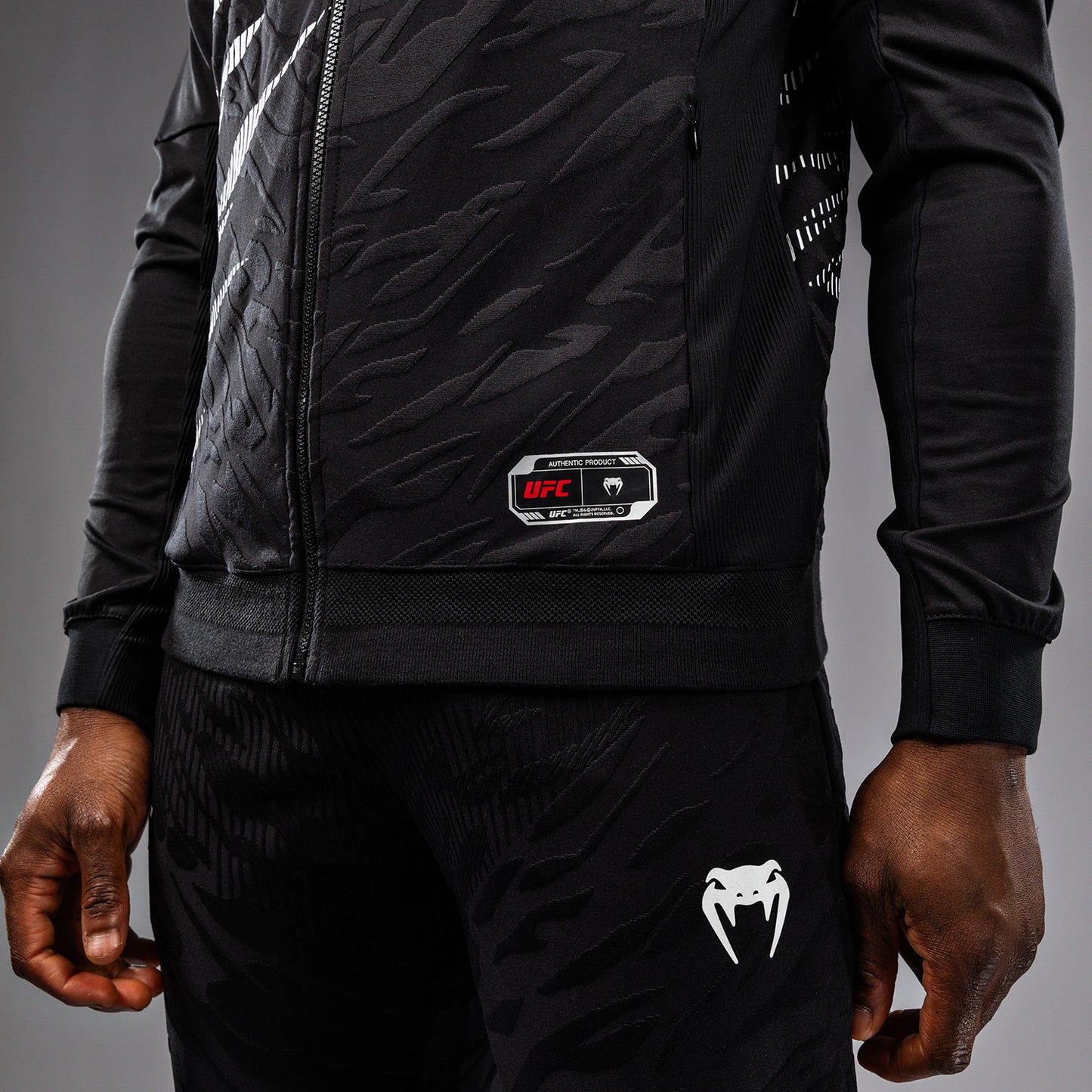 UFC Fusion by Venum Authentic Fight Night Hoodie voor Heren - Zwart