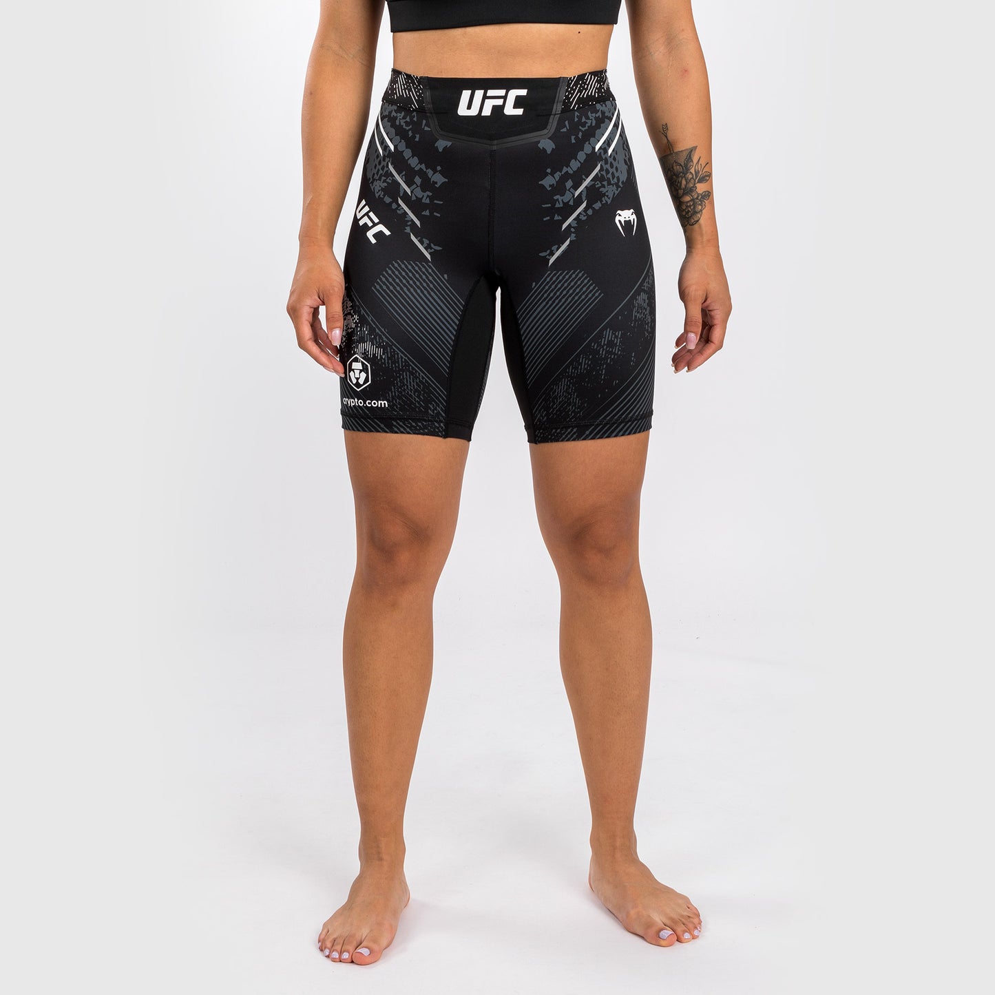 UFC Adrenaline by Venum Authentic Fight Night Dames Vale Tudo Short - Lang Model - Zwart