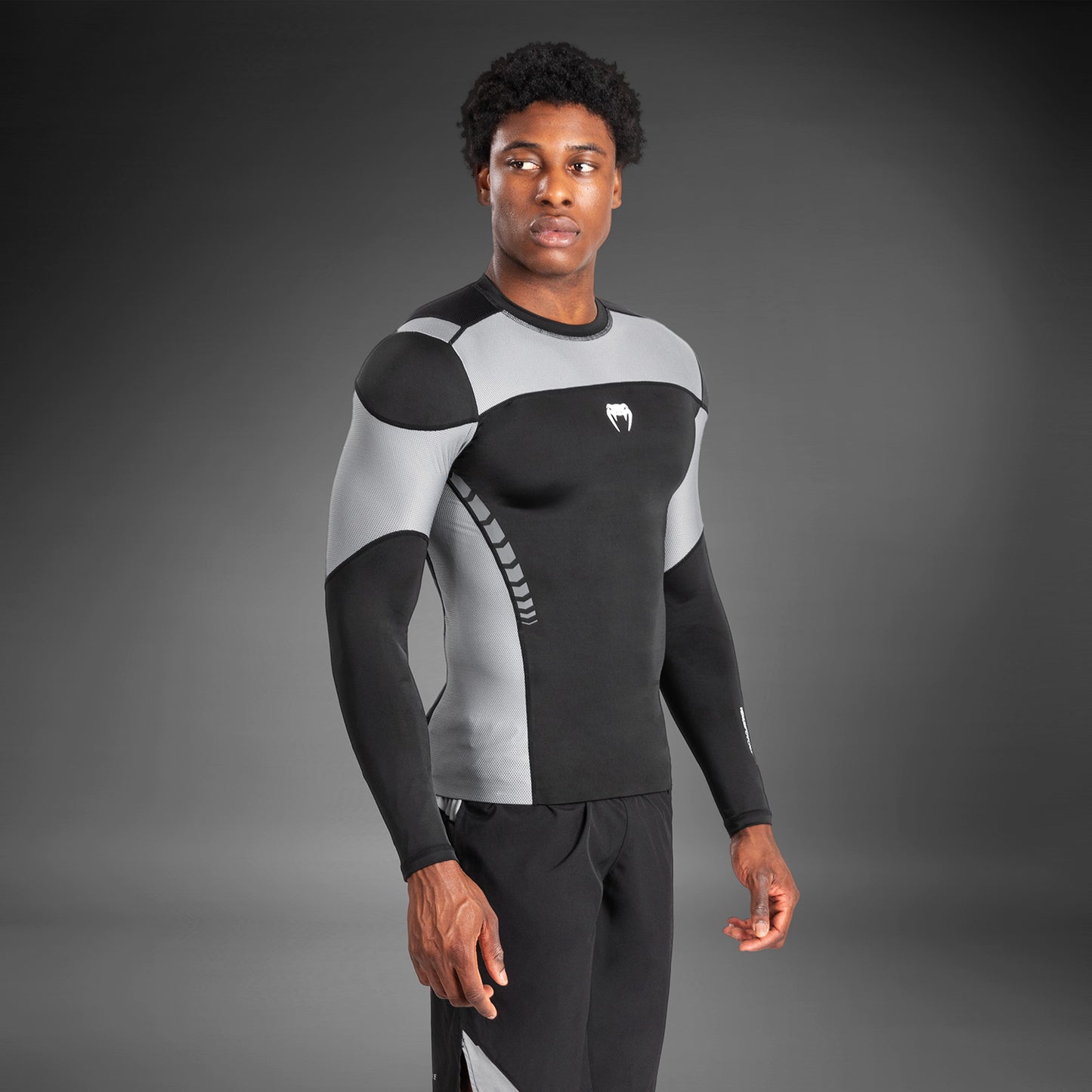 Venum Tempest Heren Lange Mouwen Rashguard - Zwart/Grijs