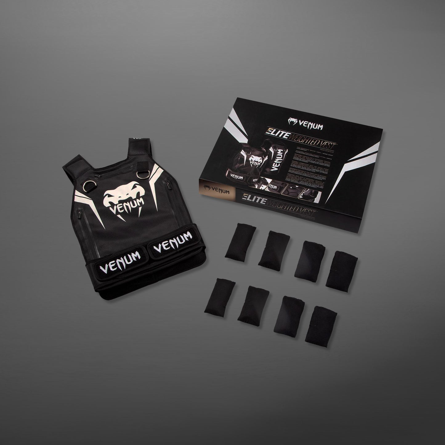 Venum Elite Vest met gewichten - Zwart/wit