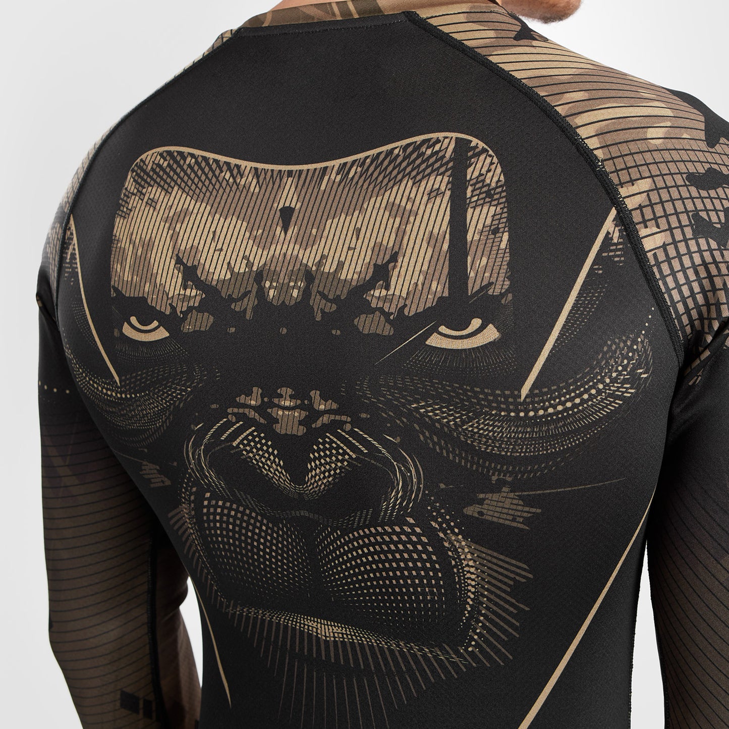 Venum Gorilla Jungle Rashguard Lange Mouwen - Zwart/Zand